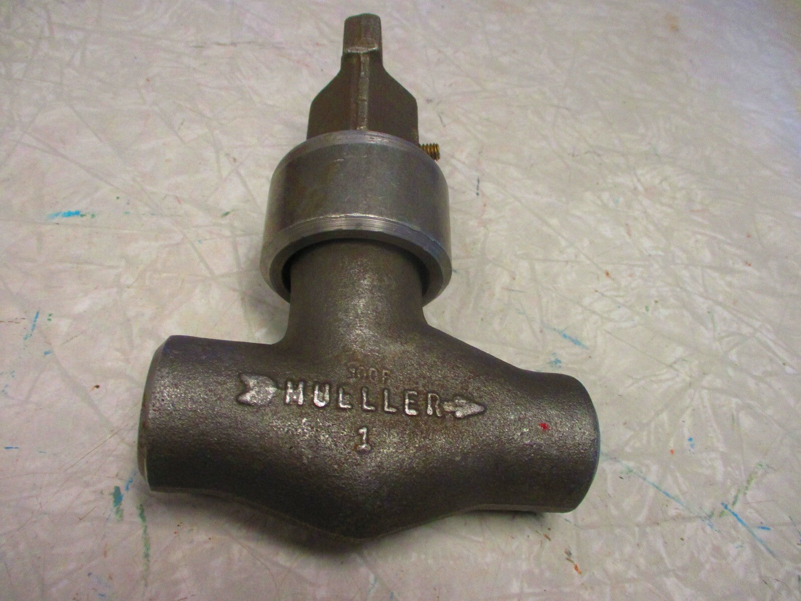 MUELLER H-17900 1" x 1" NO-BLO Curb Stop Tee Weld x Weld 1200 PSIG