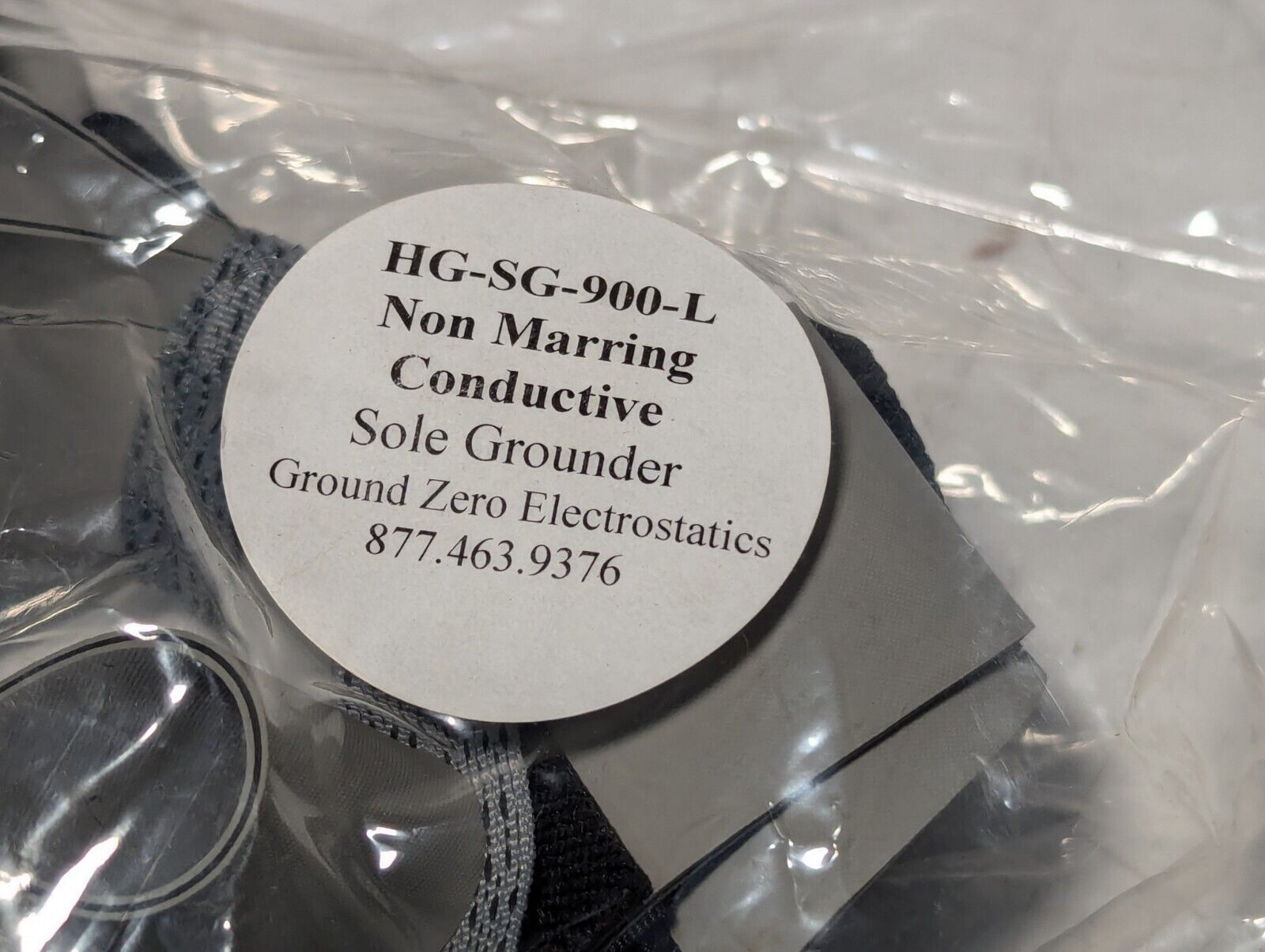Lot of 4 Ground Zero Electrostatics HG-SG-900-L Non-Mar Conductive Sole Grounder