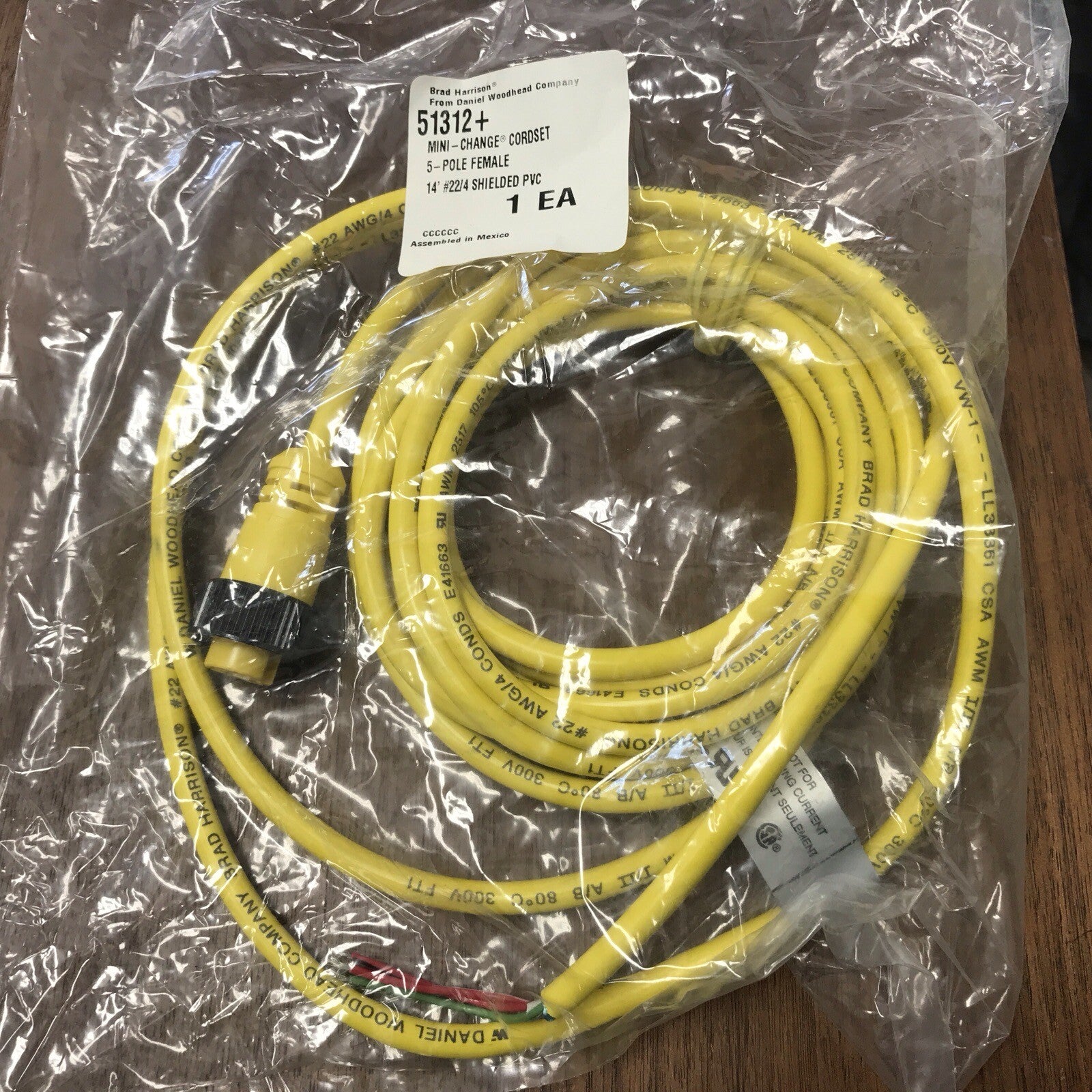 Mini-Change 51312 Cord set 51312+ 5 Pole Female Brad Harrison Daniel Woodhead