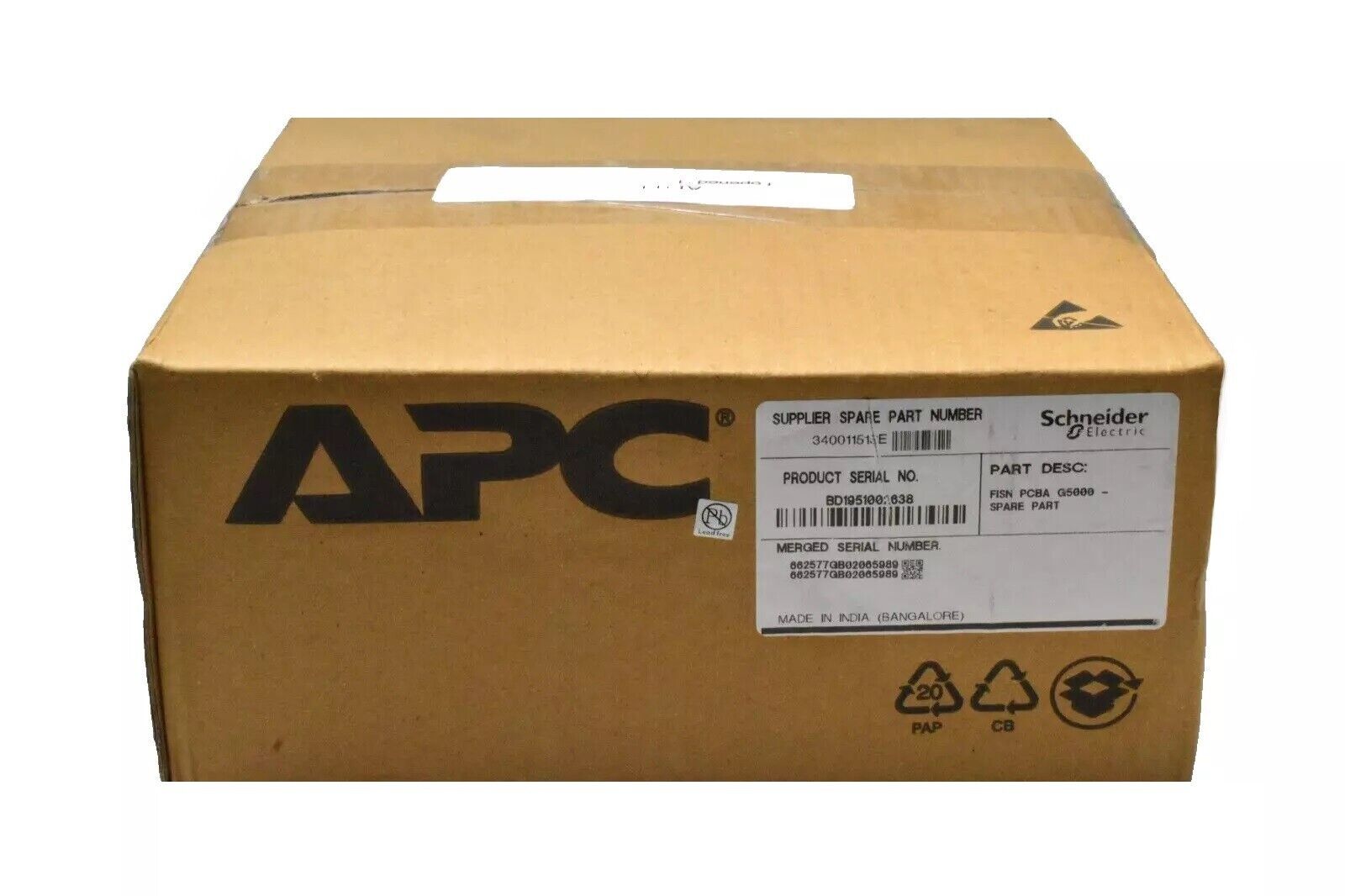 APC SCHNEIDER ELECTRIC 34001151SE FISN PCBA G5000 NEW