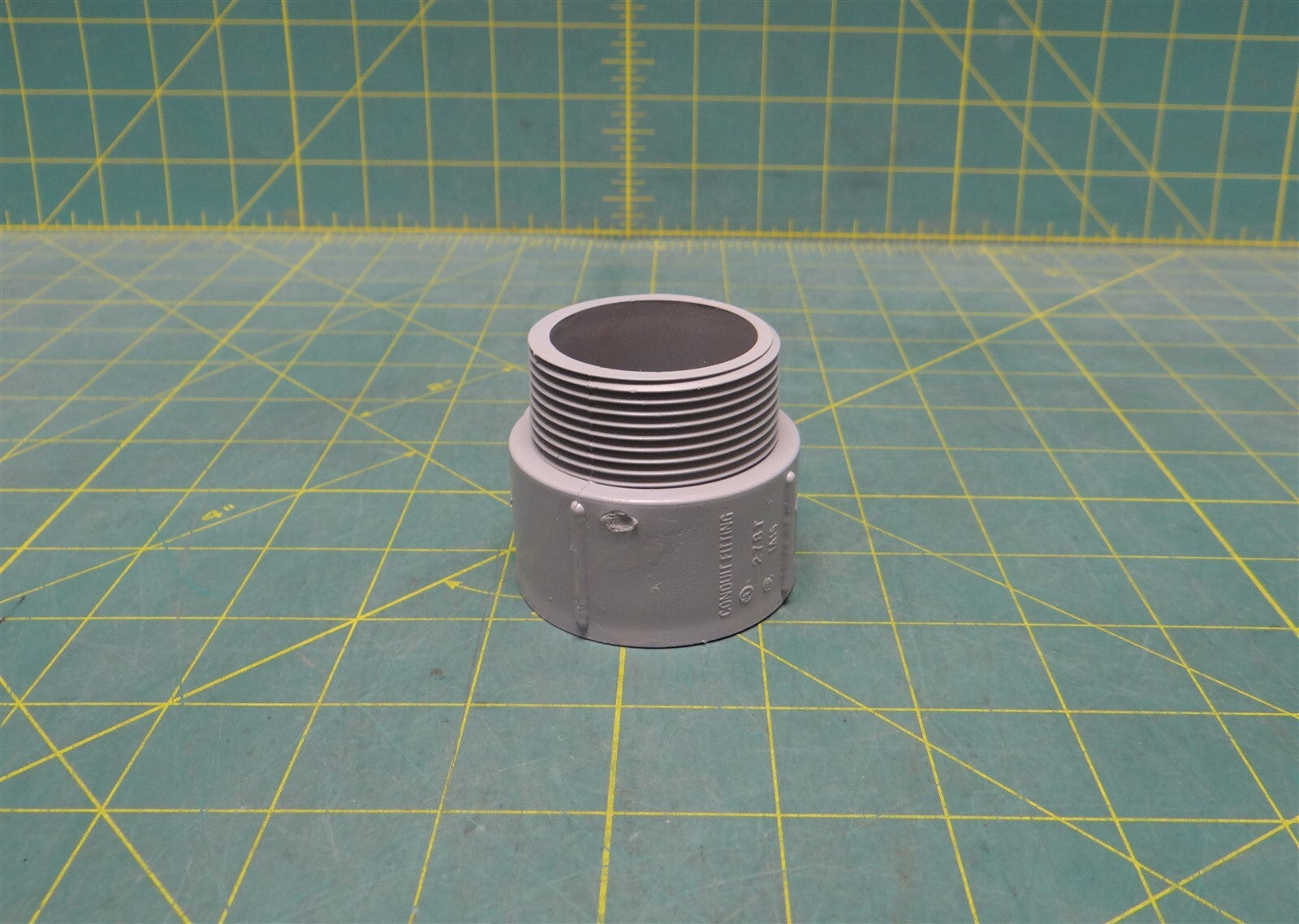 (1) 1-1/2" Gray PVC Male Terminal Adapter Fitting - Kraloy Brand TA15