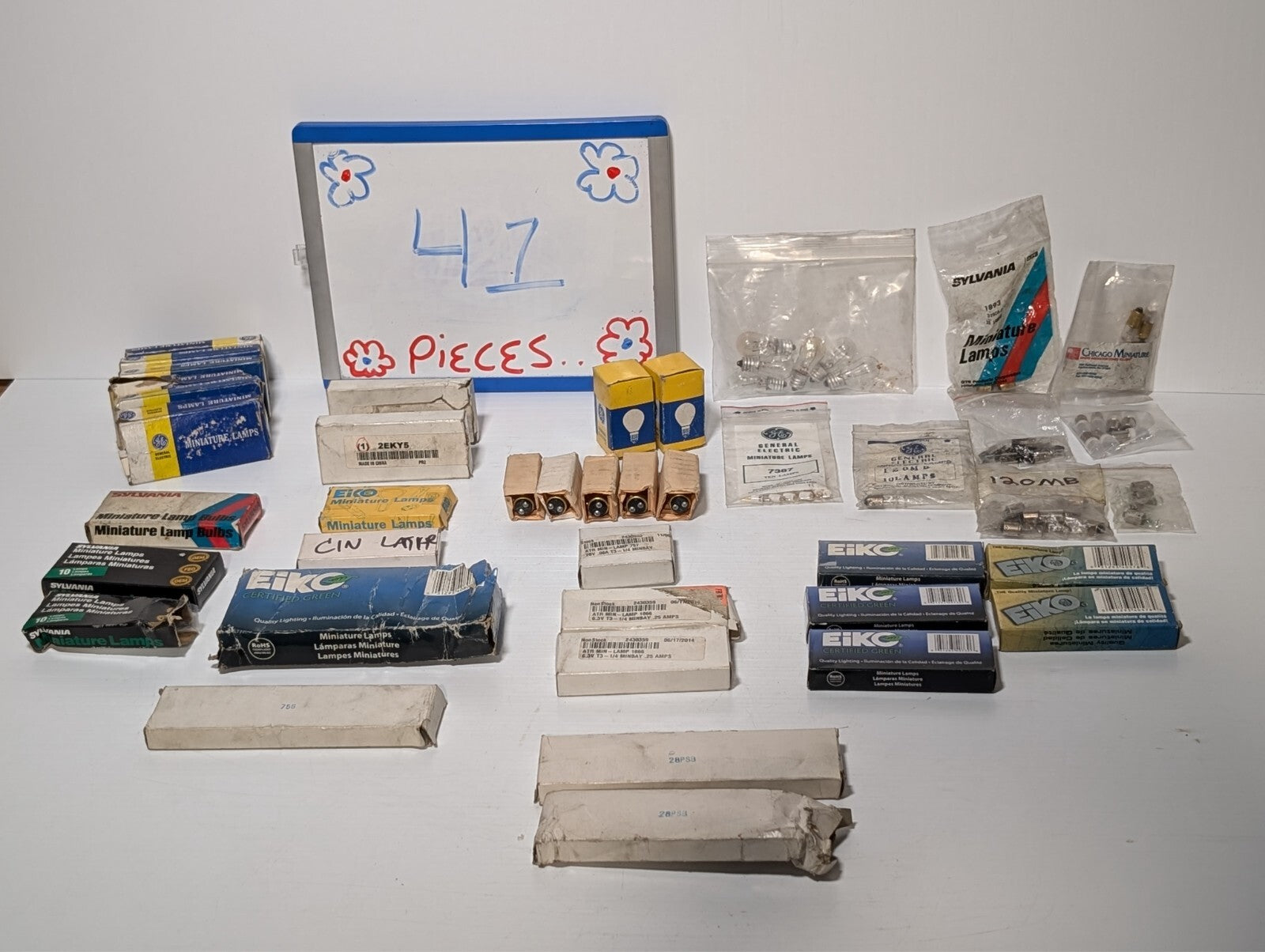 41 Packs of Miniature Light Bulbs Sylvania GE EiKO Chicago Assorted