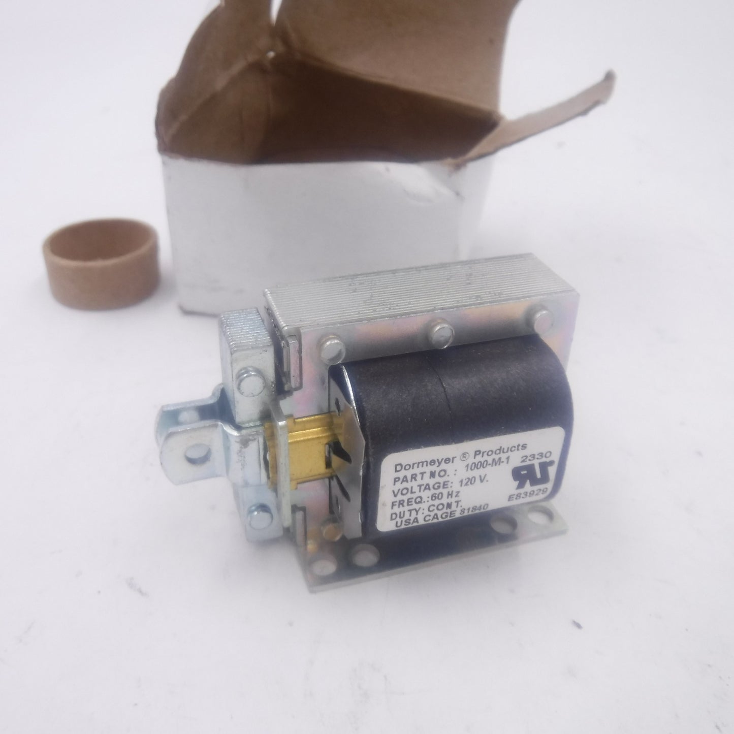 Dormeyer Continuous Pull Linear Solenoid 1000-M-1 120VAC 1/8-3/4" 88 ohm