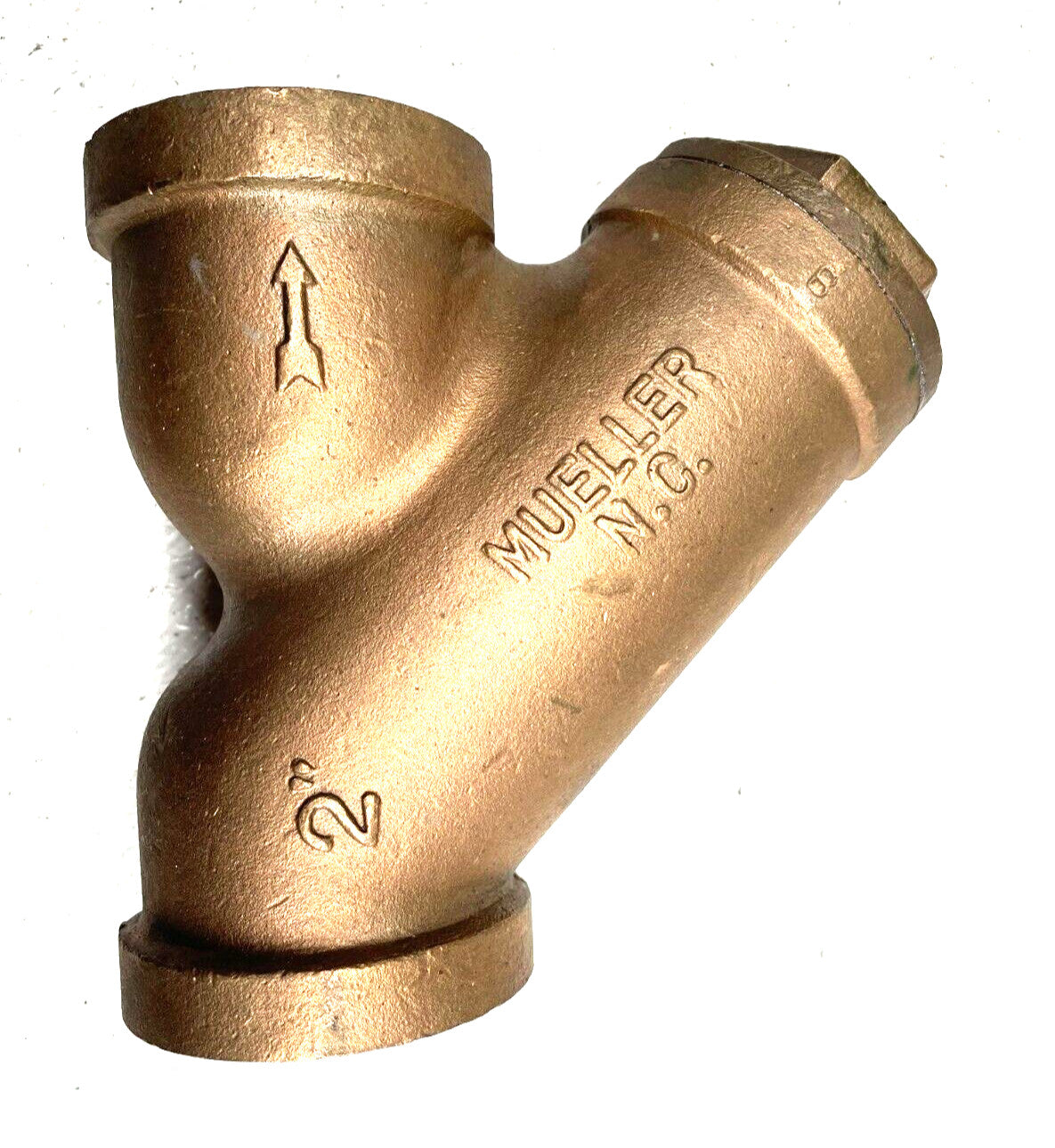 MUELLER 351M Y Strainer Cast Bronze 1" Solder Joint 150 Psi SWP / 20-Mesh Screen