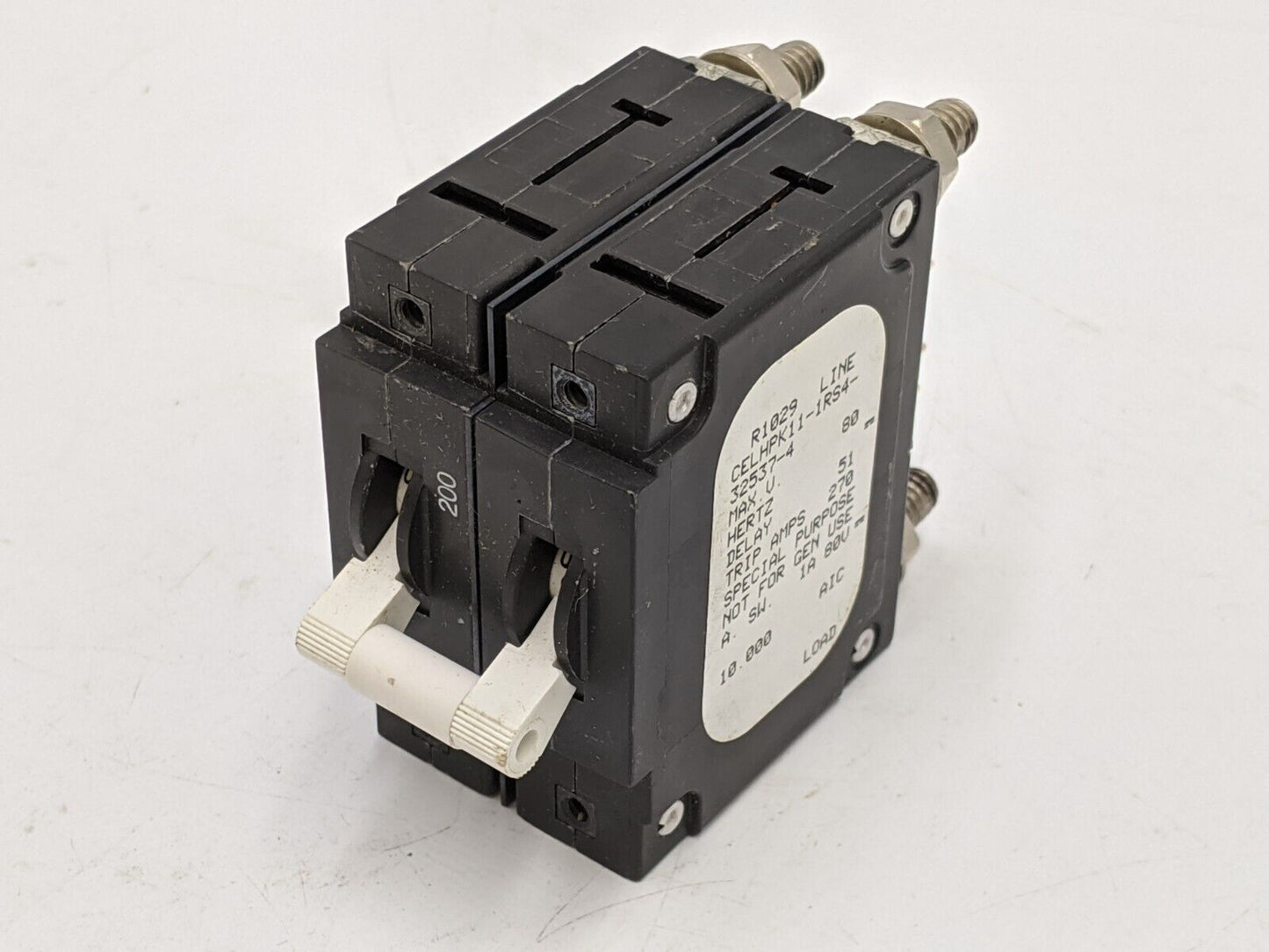 Air Pax CELHPK11-1RS4-32537-4 Special Purpose Circuit Breaker 200A 80V 270A Trip