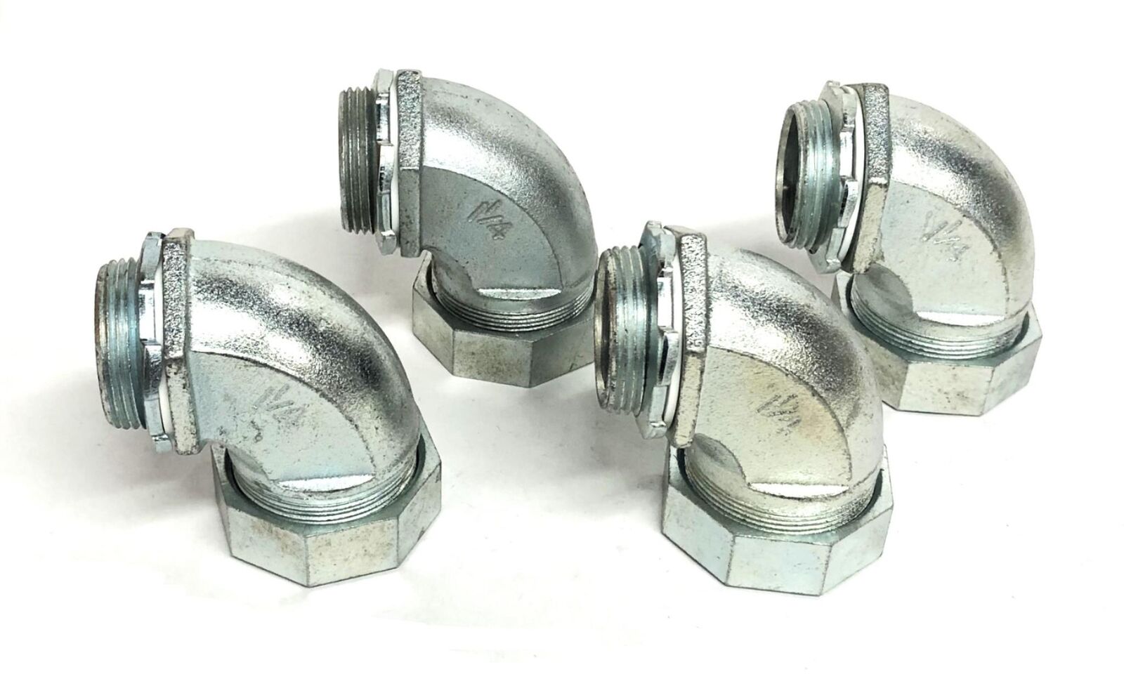 Raco 90 Degree Conduit Connector 1-1/4 Inch [Lot of 4] NOS