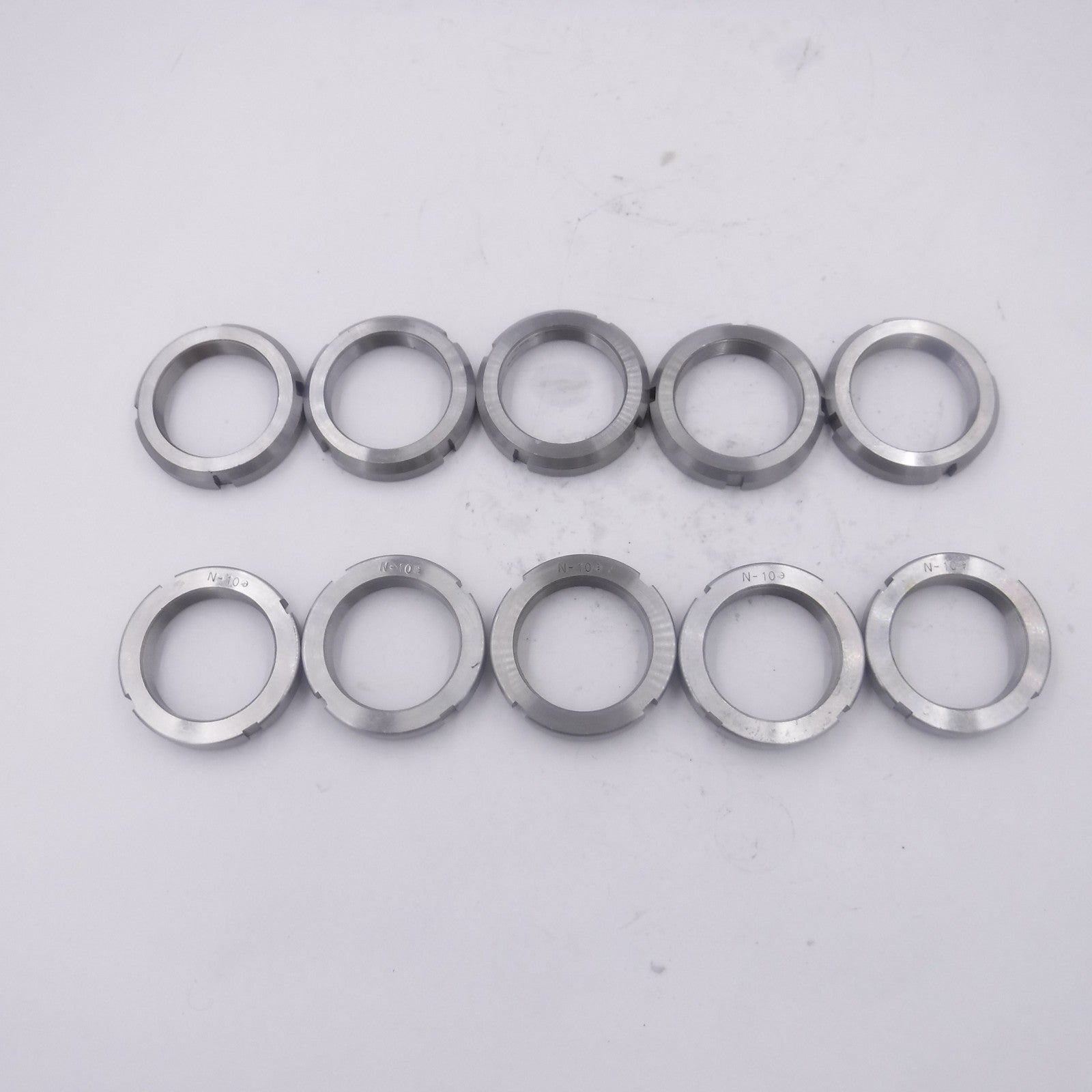 10 Pack SKF N-10 Locking Nuts 1.967-18 in Thread Size 2-11/16" OD  Steel