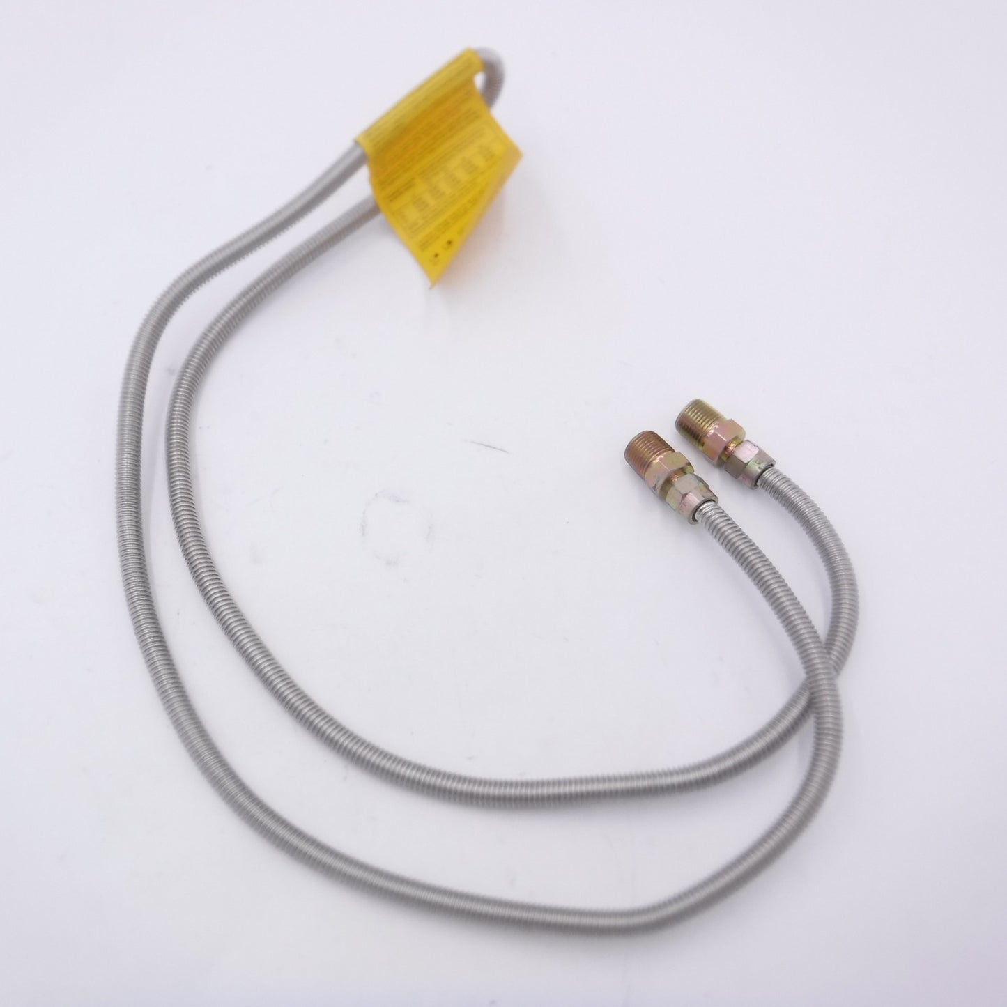 72" x 1/2" MIP x 1/2" MIP Uncoated Stainless Steel Gas Connector G70-049