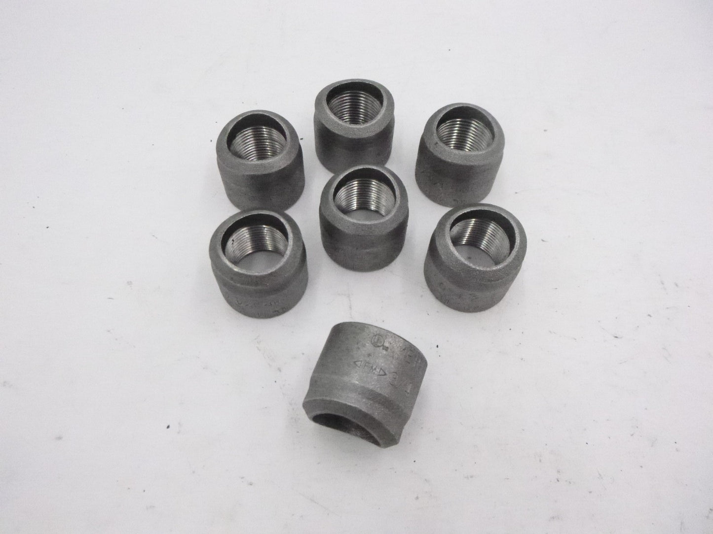 7 Pack Meritta Anvilet Forged Steel 3/4" x 2-1/2 Fitting Threaded Weld Socket