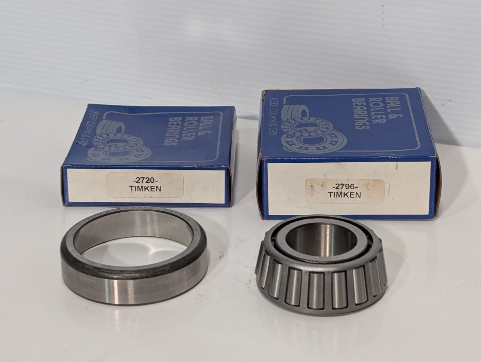 Set of Timken 2796  and 2720 Tapered Roller Bearing Cone (2796) and Cup (2720)