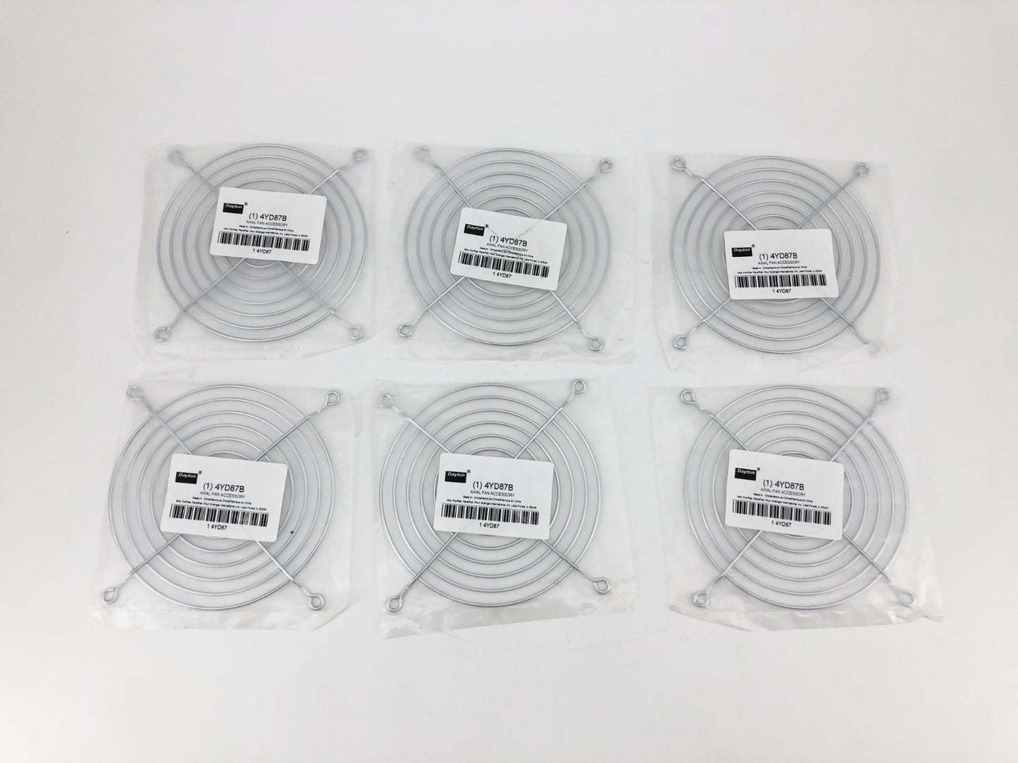 Lot of 6 New Dayton 4YD87B Axial Fan Cover Accessories
