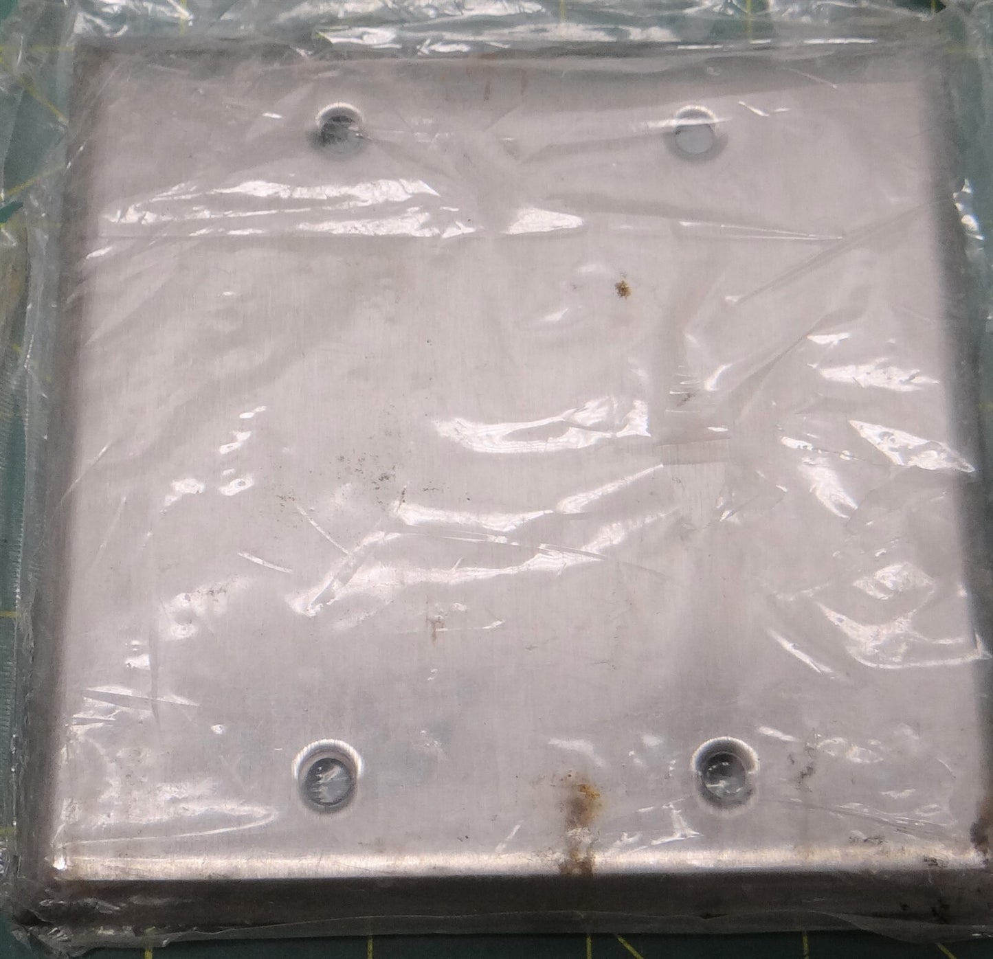 MULBERRY 97152 2-GANG 430 STAINLESS STEEL SATIN FINISH BLANK WALL PLATE