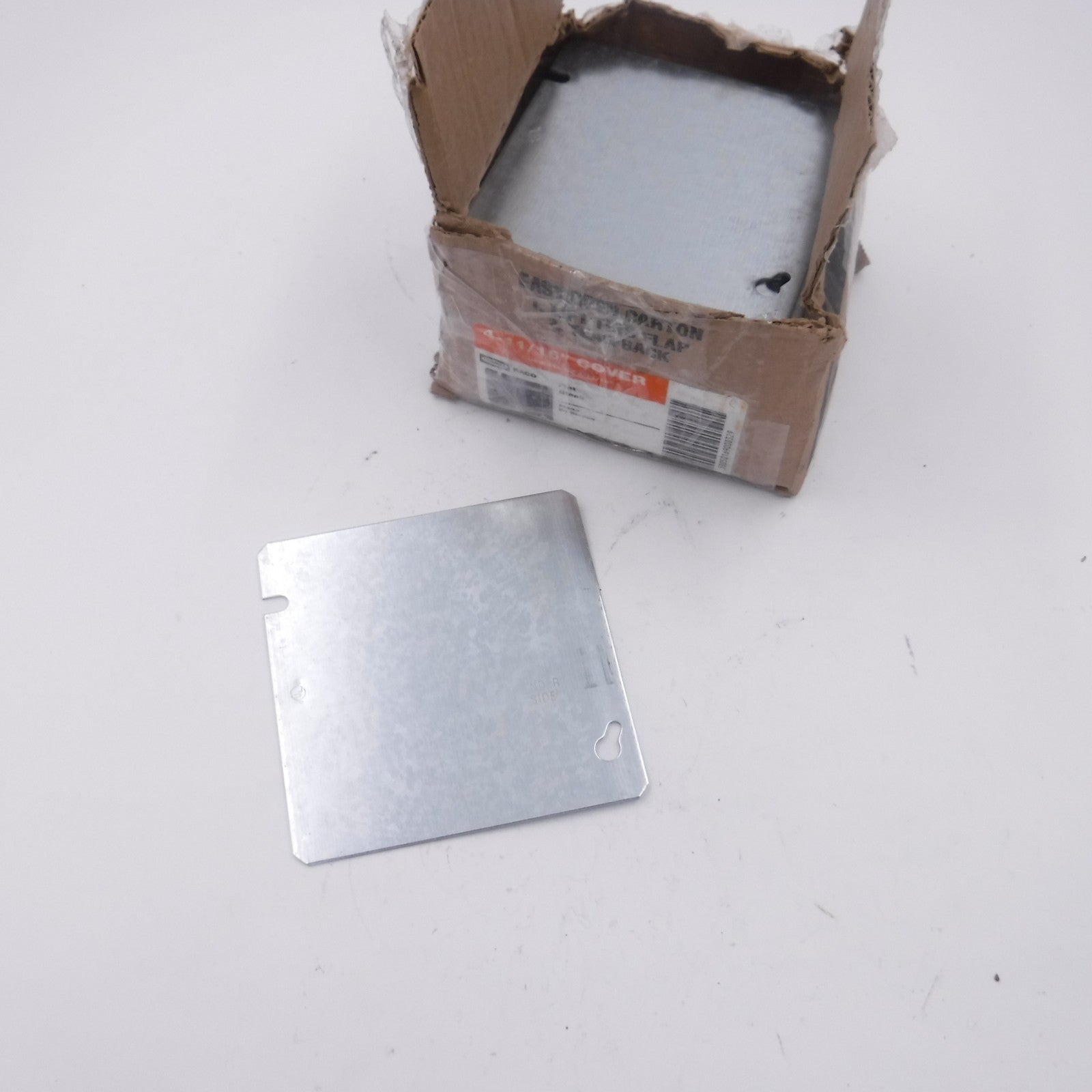 50 Pack RACO 832 4-11/16" Square Flat Blank Covers Galvanized Steel