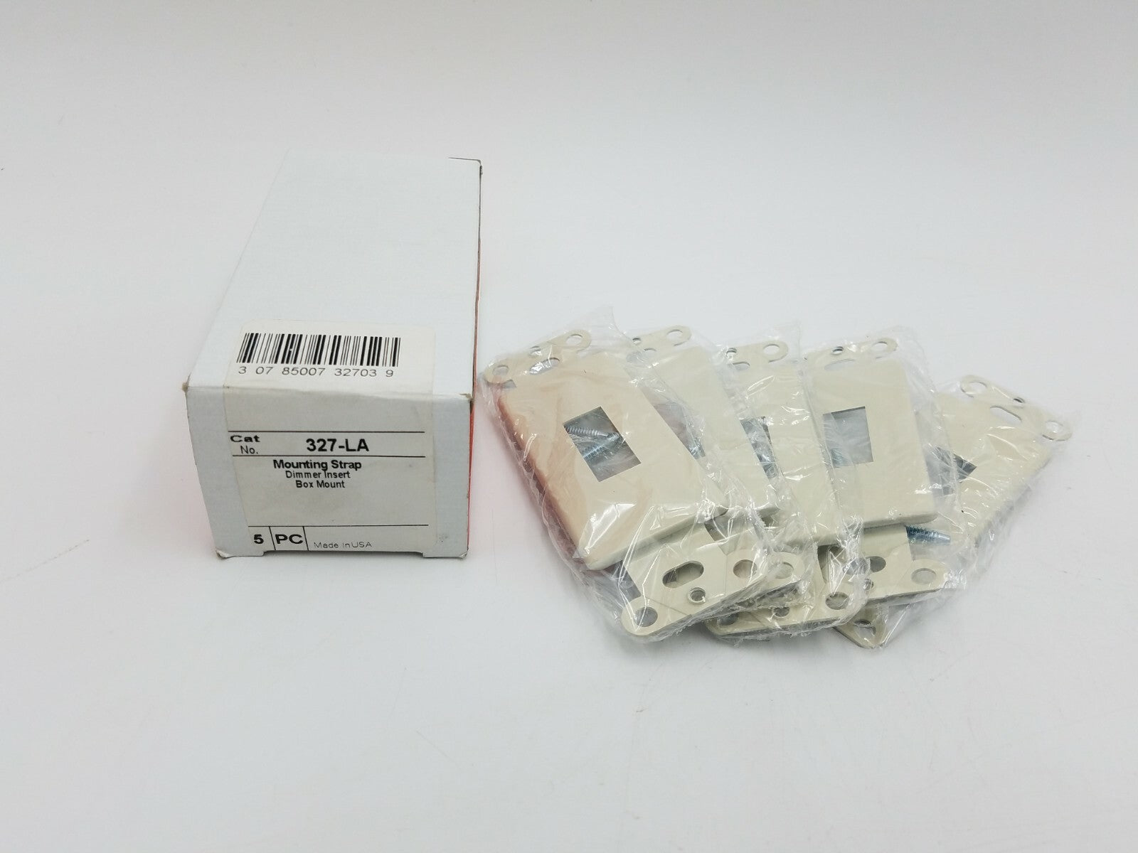 5 Pcs Legrand Pass Seymour 327-LA Mounting Strap Dimmer Insert Box Mount Almond