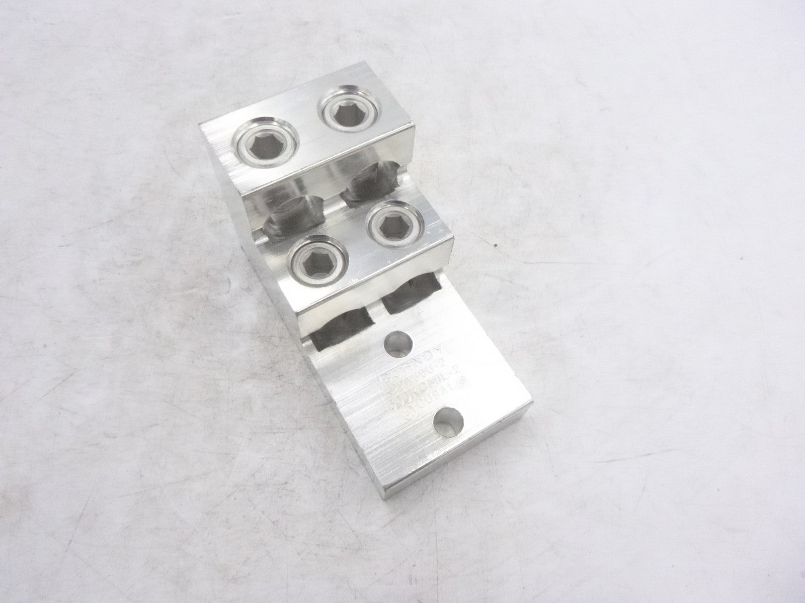 Burndy K22A36U-2 2 Hole 600KCMIL-2 4 Conductor Tin Plated Terminal Lug