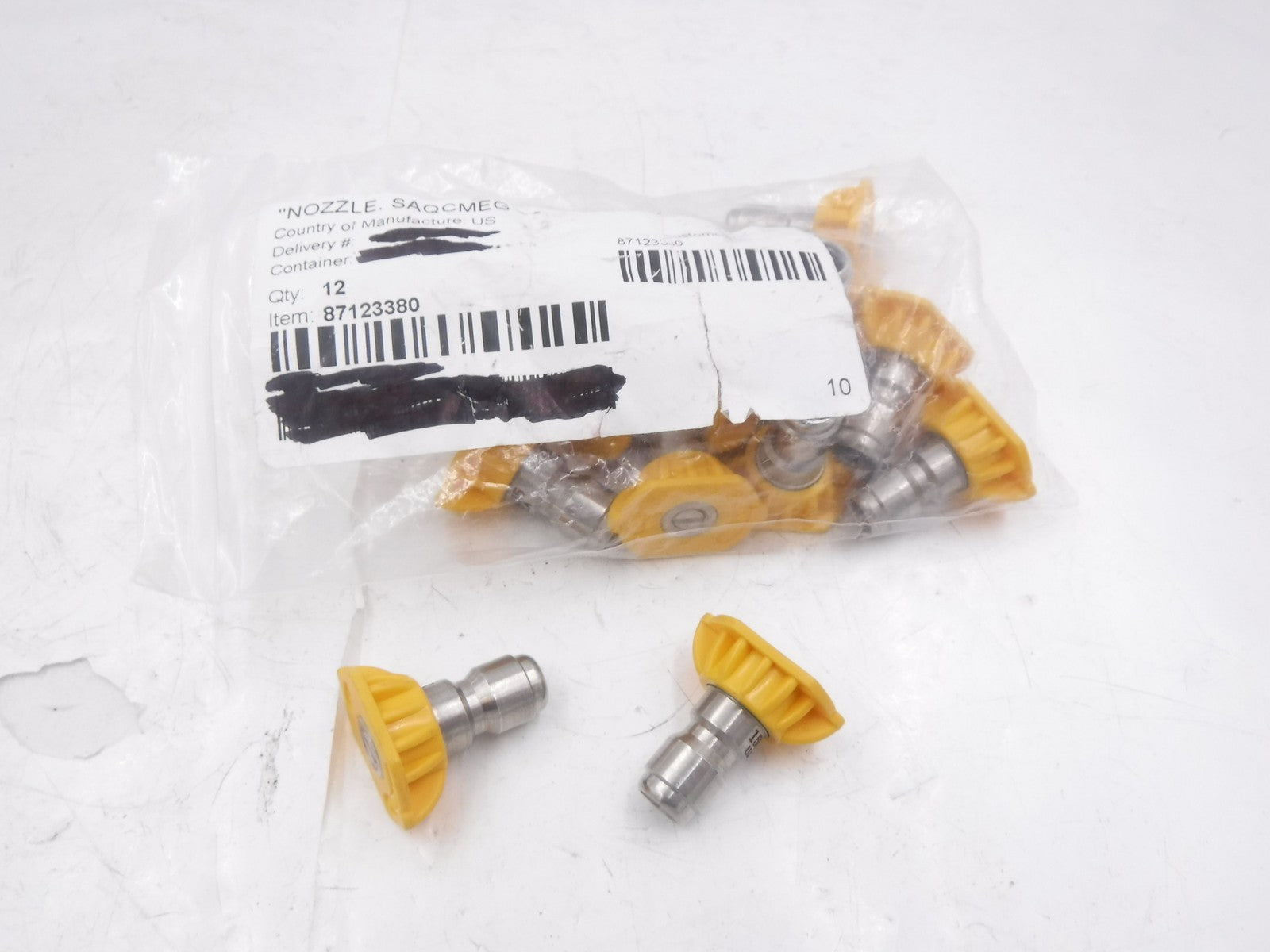 12 Pack Karcher SAQMEG Yellow Nozzles 1503.5 83712-338.0