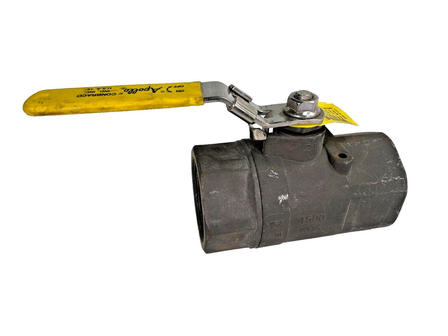 APOLLO 89-148-27 Ball Valve 2" NPT 1500-psi WCB x SS Lever Operated (Lockable)