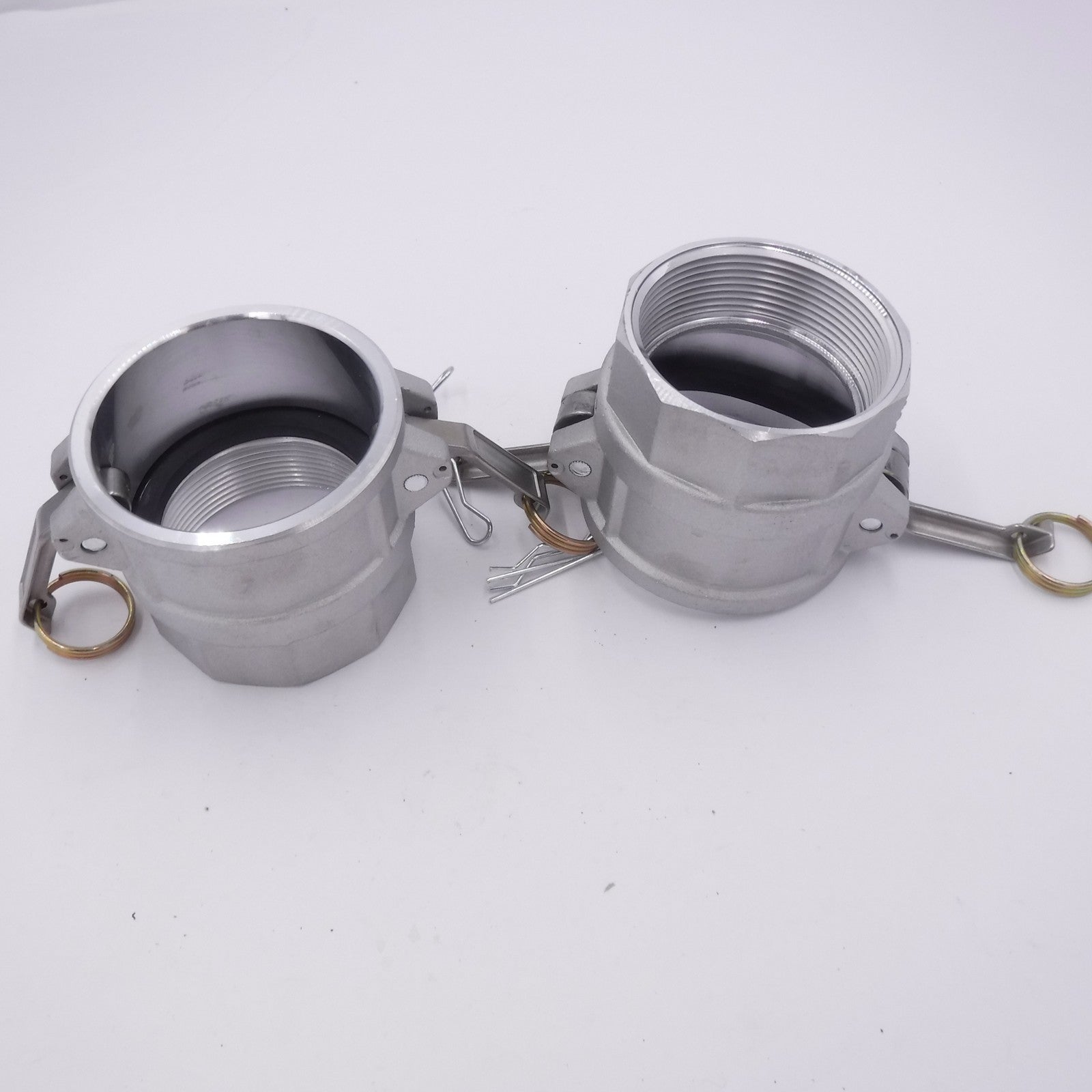 2 Pack D-300 3" Female Camlock X Female NPT Aluminum Cam & Groove Fitting