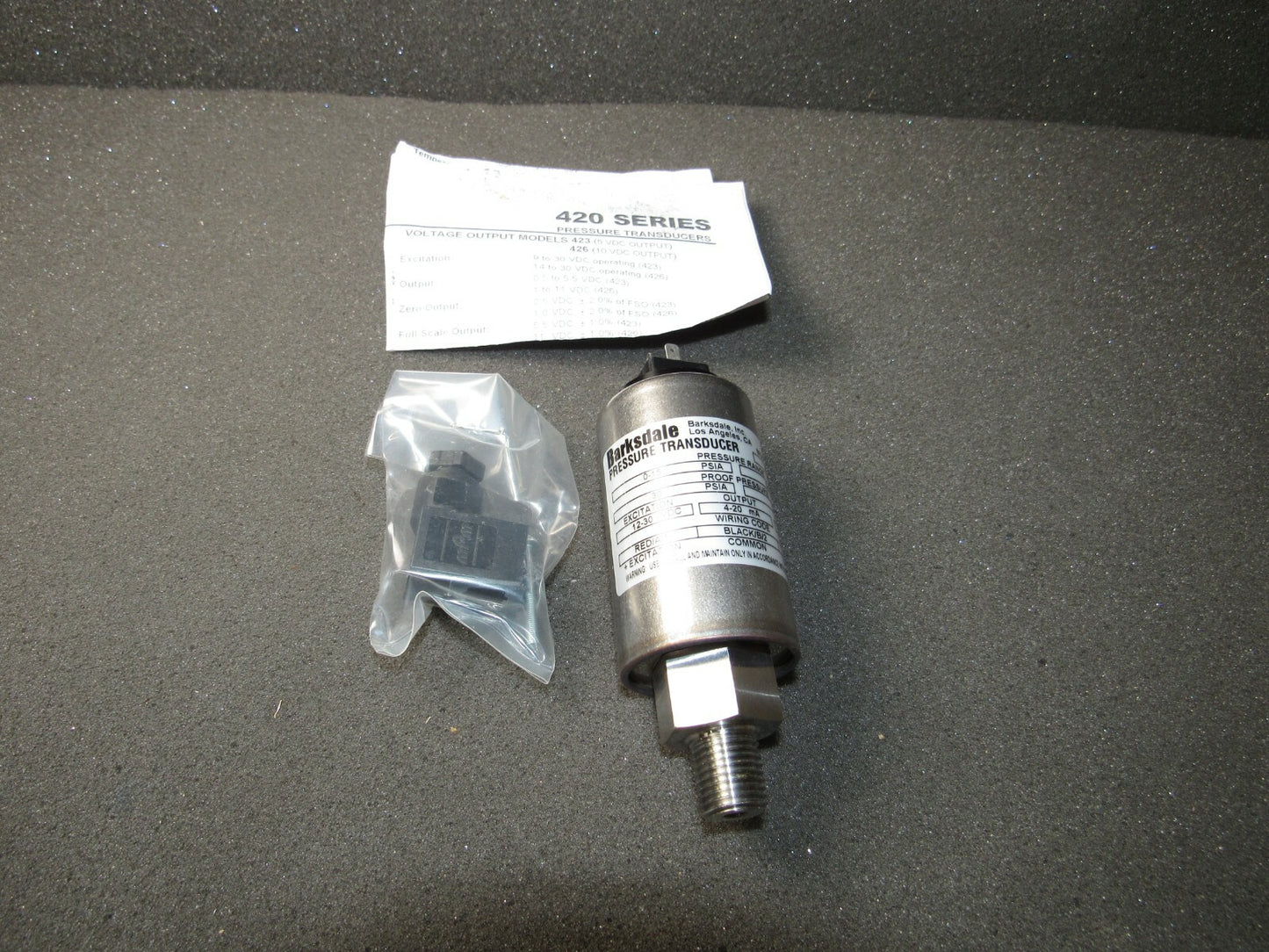 425H4-01-A Barksdale Control Products Pressure Transducers, 420 Series