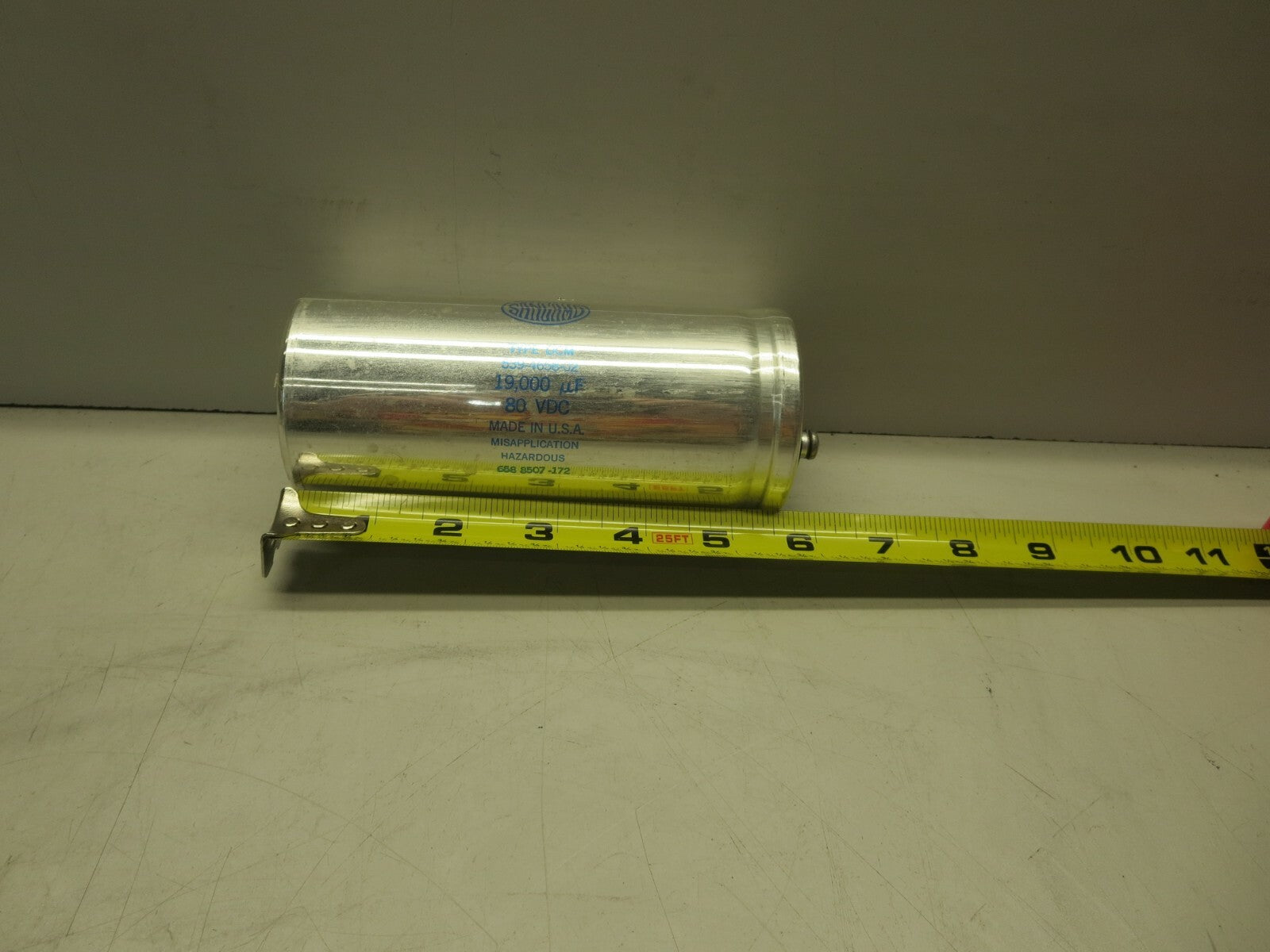 Sangamo, 539-4658-02, Capacitor, 19,000 uF, 80 Vdc, Screw Terminals