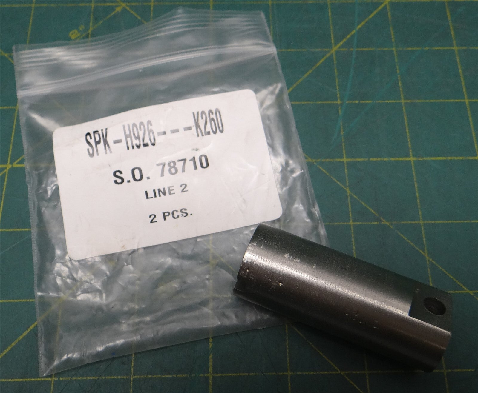 (Pack of 1) Partialy Threaded Spacer SPK-H926---K260 S.O. 78710 2.5in L 1in OD