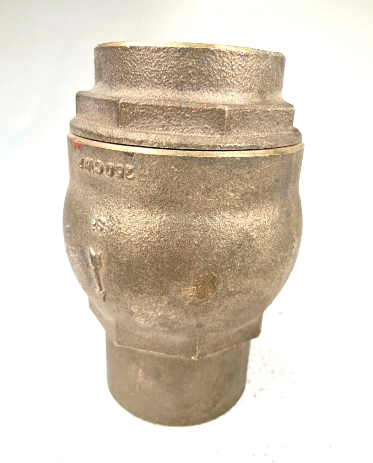 Bronze In-Line Silent Check Valve 2" CTS Sweat Ends, PTFE Disc, 250-psi WOG
