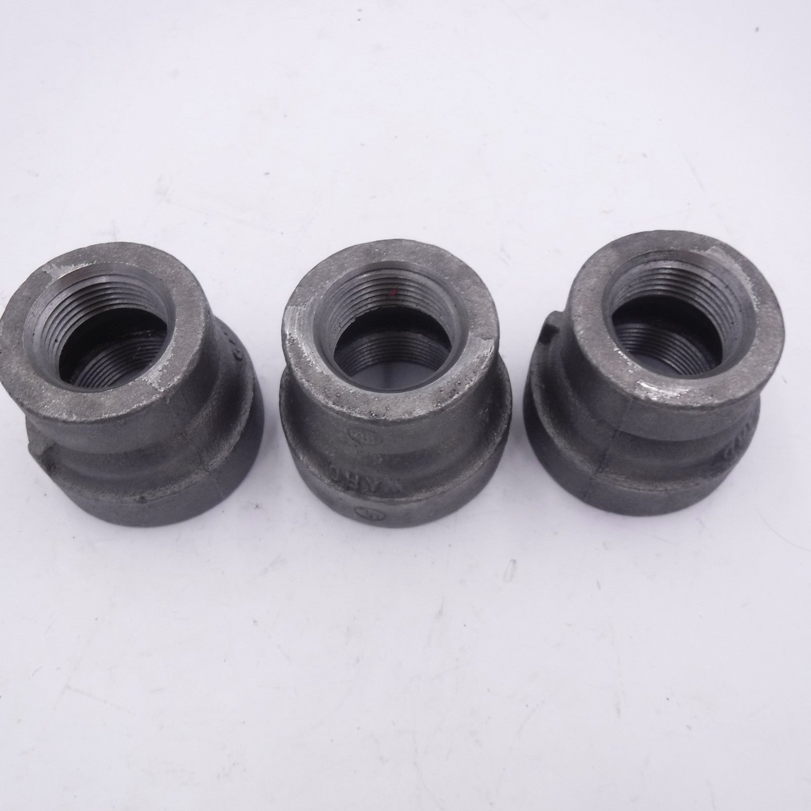 3 Pack Ward 1-1/2" x 1-1/4" Female NPT Malleable Iron Bell Reducer 1DX1B.NMC