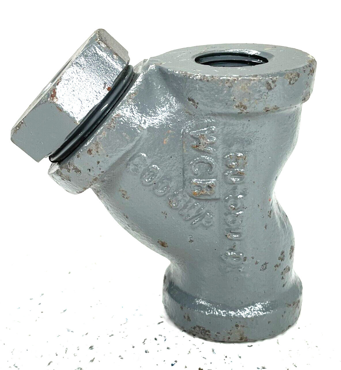 MUELLER Type 580 Y Strainer 1/2" NPT WCB Class 600 1480-WOG 1/8" Perf w/ 20-Mesh