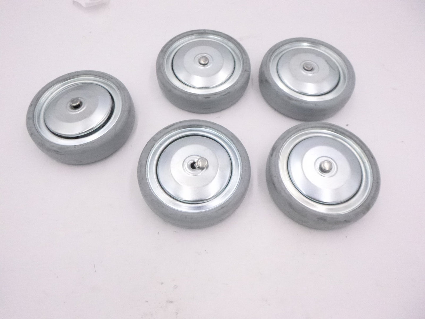 5 Pack Tente Solid Wheel Thick 125mm x 32mm 5" Non Marking Caster Wheels
