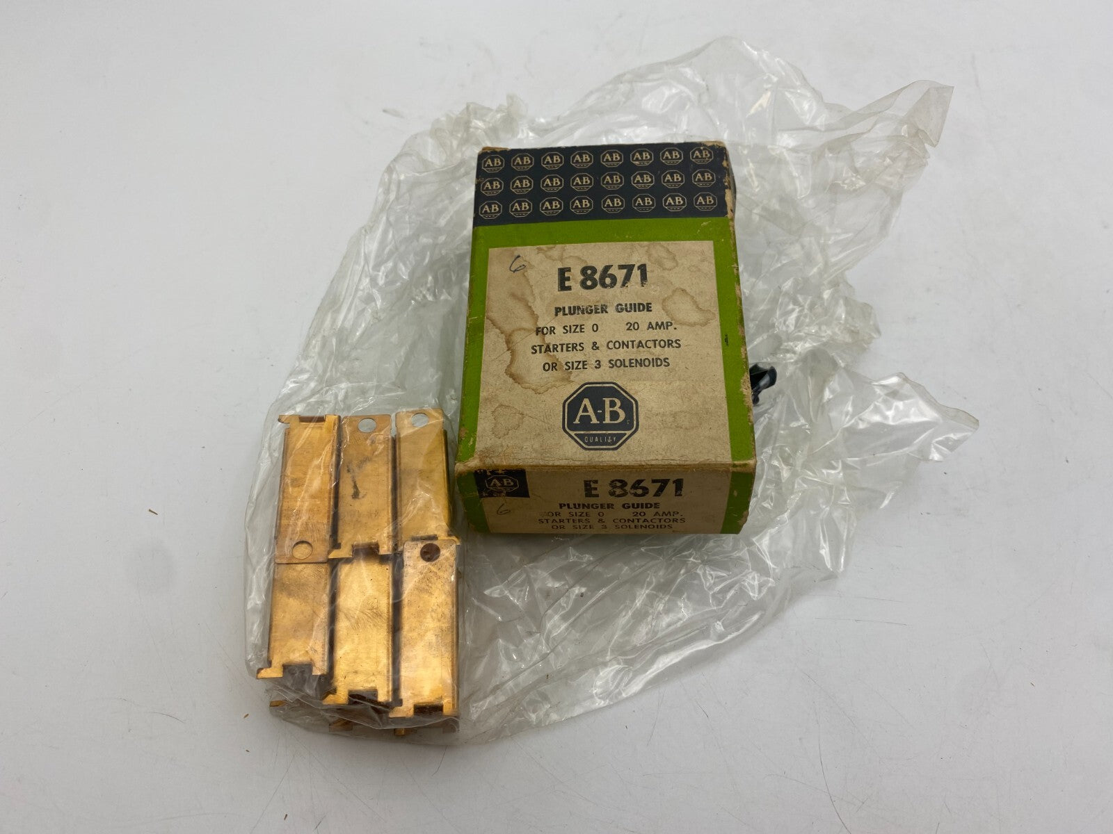 Lot 6 Allen-Bradley E8671 Plunger Guide For Size 0 20A Contactors and Starters