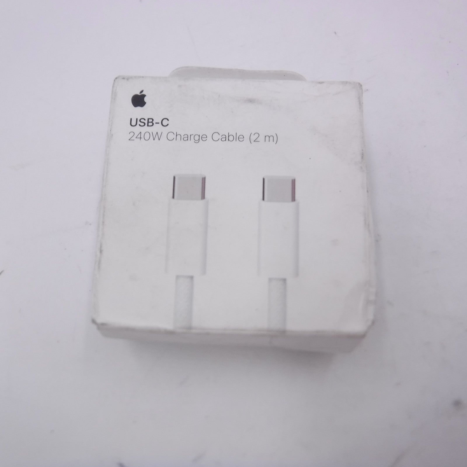 2M Genuine OEM 240W Apple USB-C Woven Charge Cable White