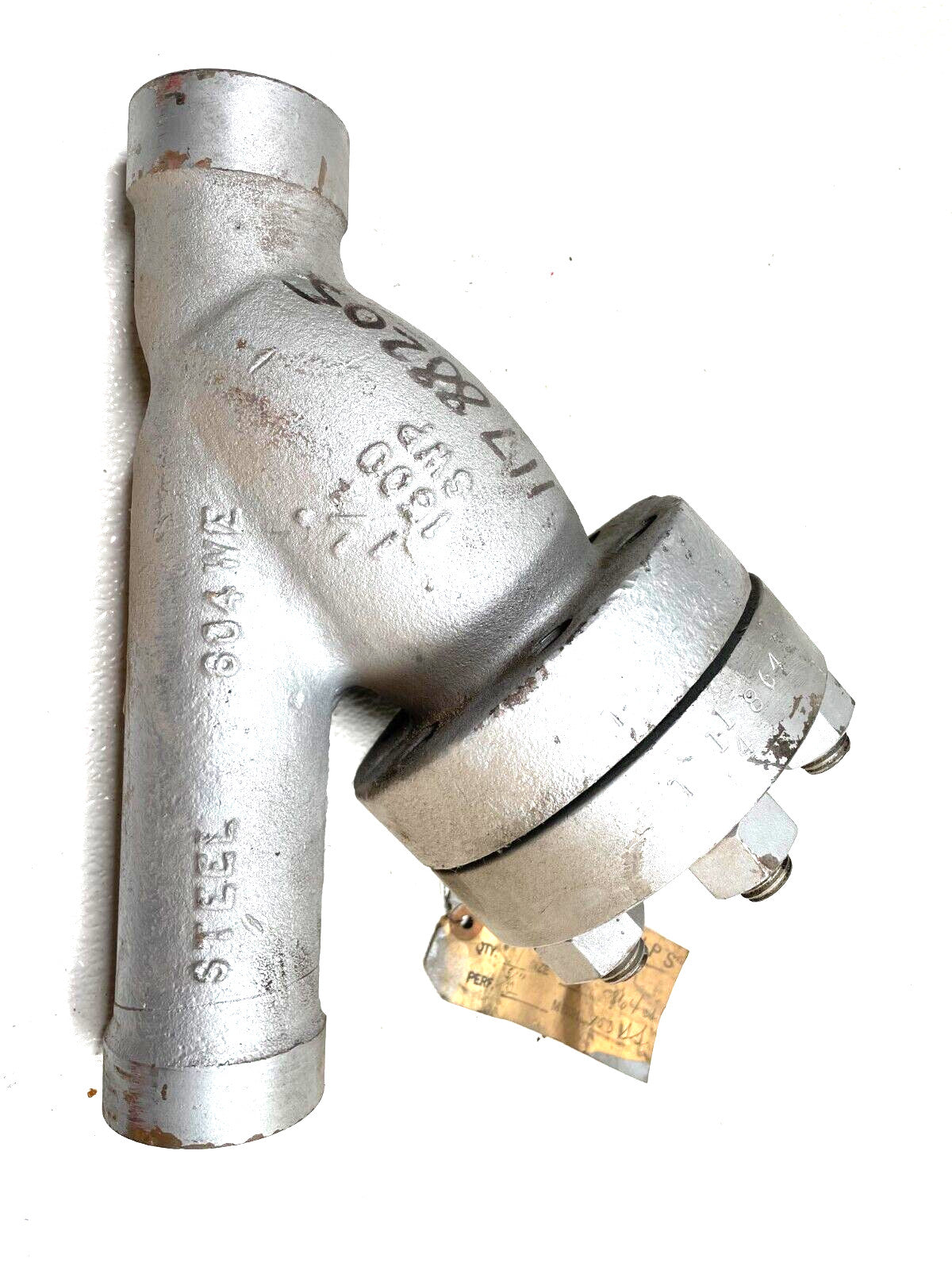Cast Steel WCB Wye Y Strainer 1-1/4" Class 1500 Socket Weld 3/64" Perf Screen