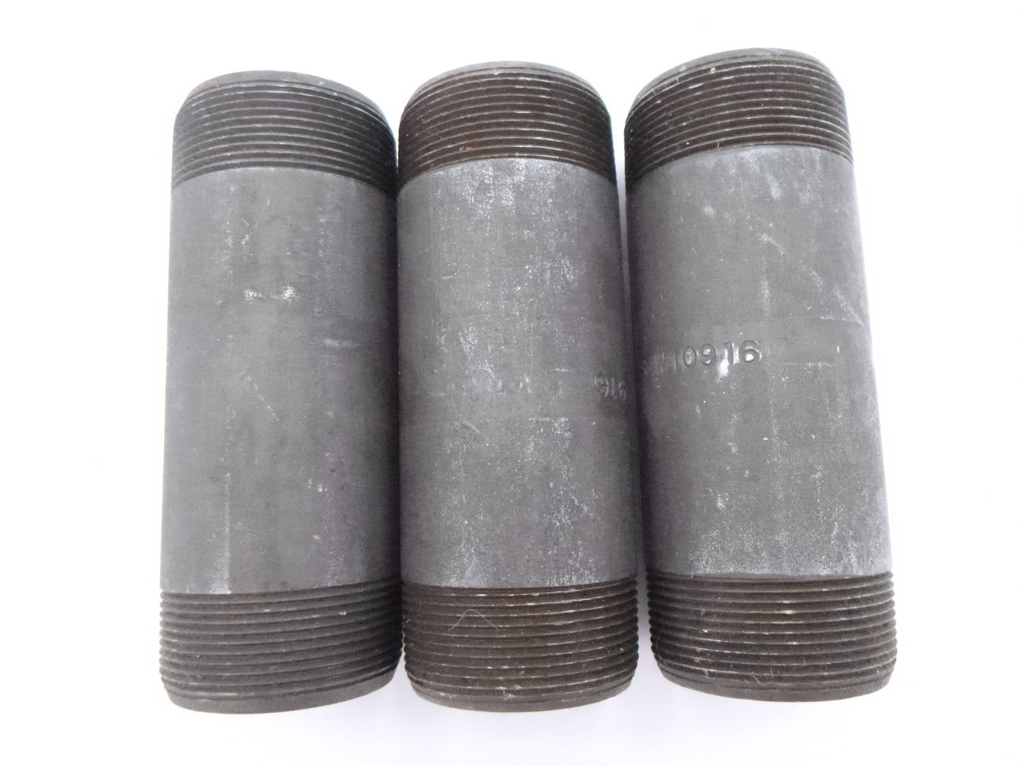 3 Pack Everflow 2" MNPT x 6" SCH 80 Black Carbon Steel Nipples NPXB2060