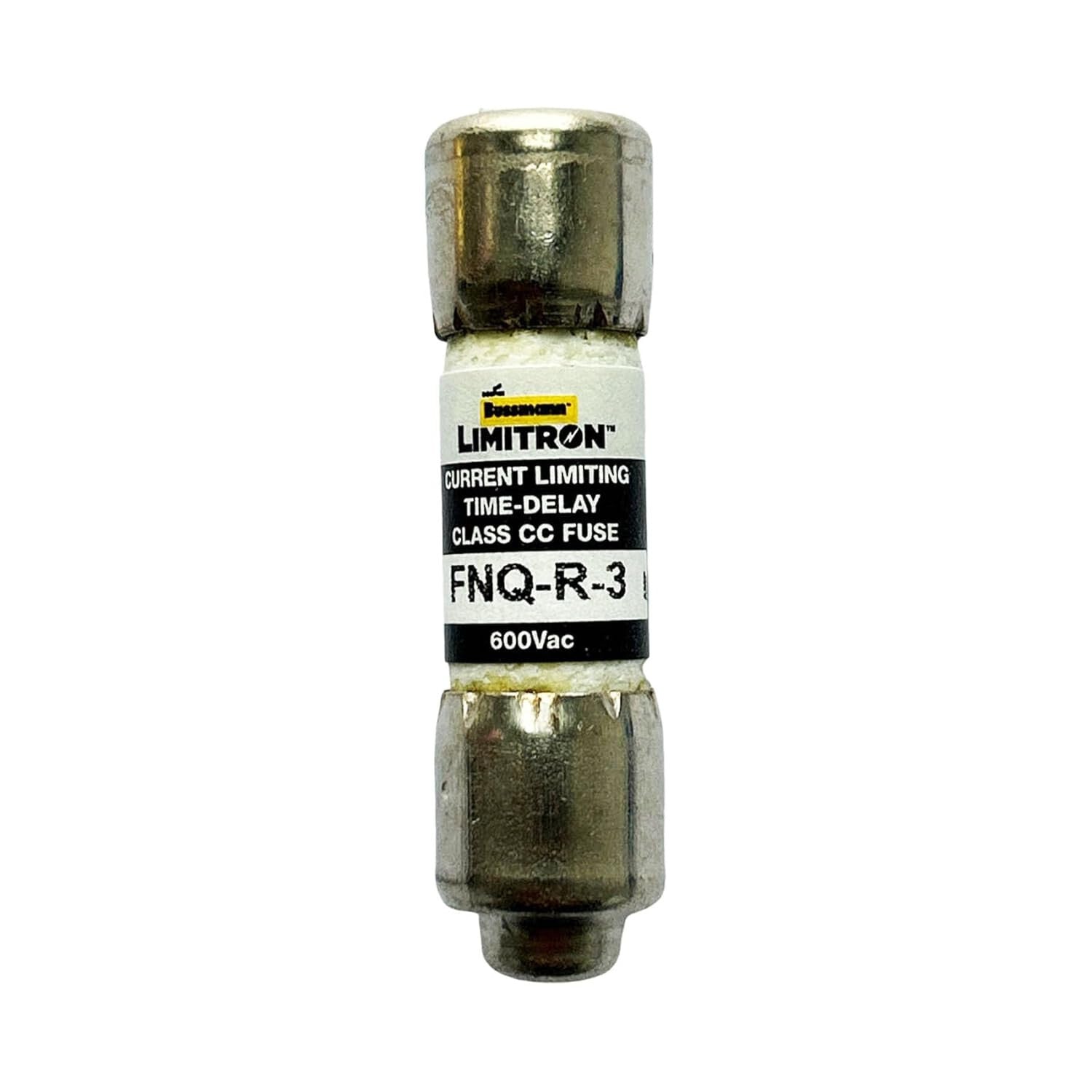 BUSSMAN FNQ-R-3 TIME DELAY 3 AMP FUSE 600 VAC LOT OF 10
