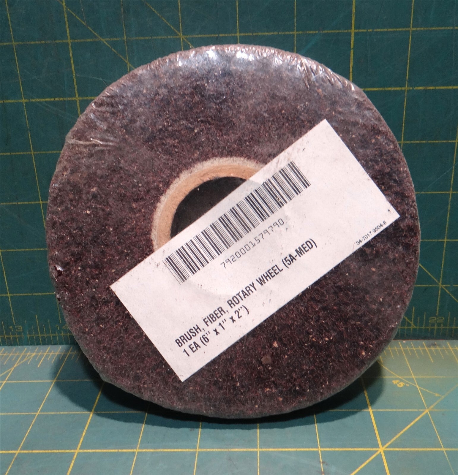 Scotch-Brite 5A-MED Finishing Wheel, Aluminum Oxide, 6"x1"x2", 7920-00-157-9790