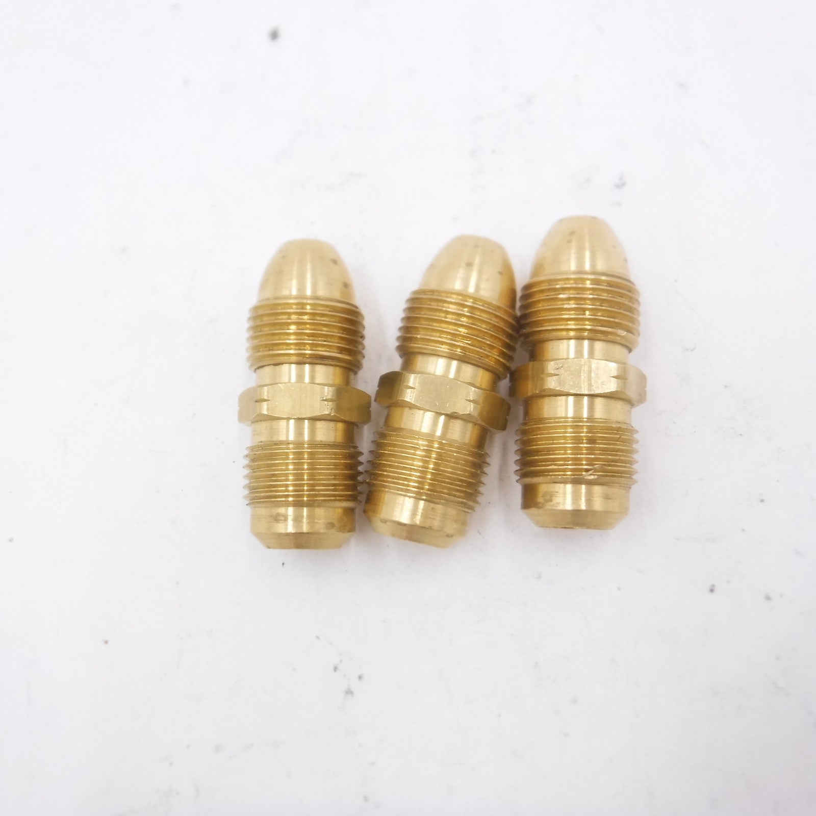 3 Pack 3/4" Flare x 3/4" D Flare Brass Union Fittings