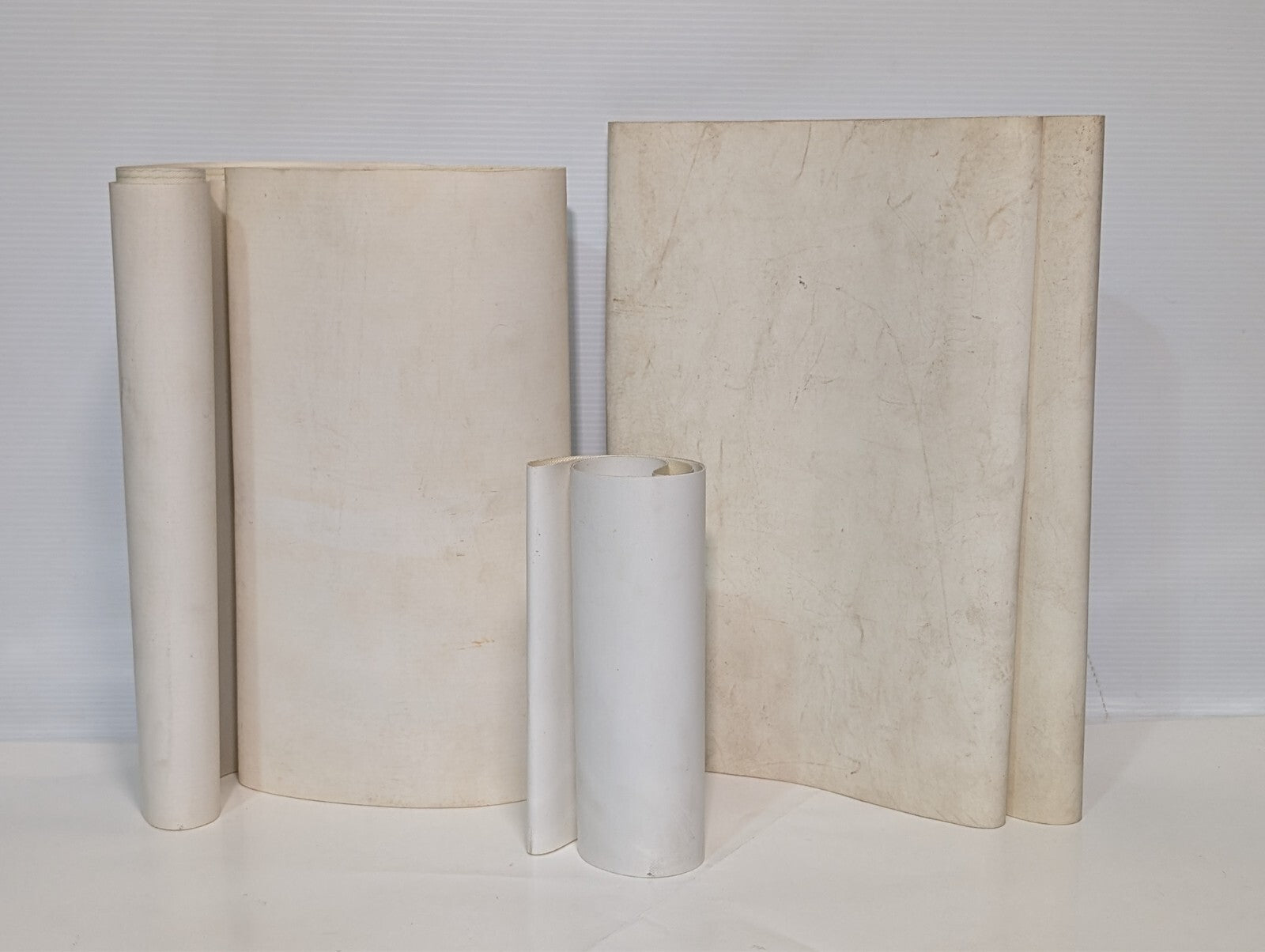 (3) Dorner Conveyor Replacement Belts White Smooth Continuous