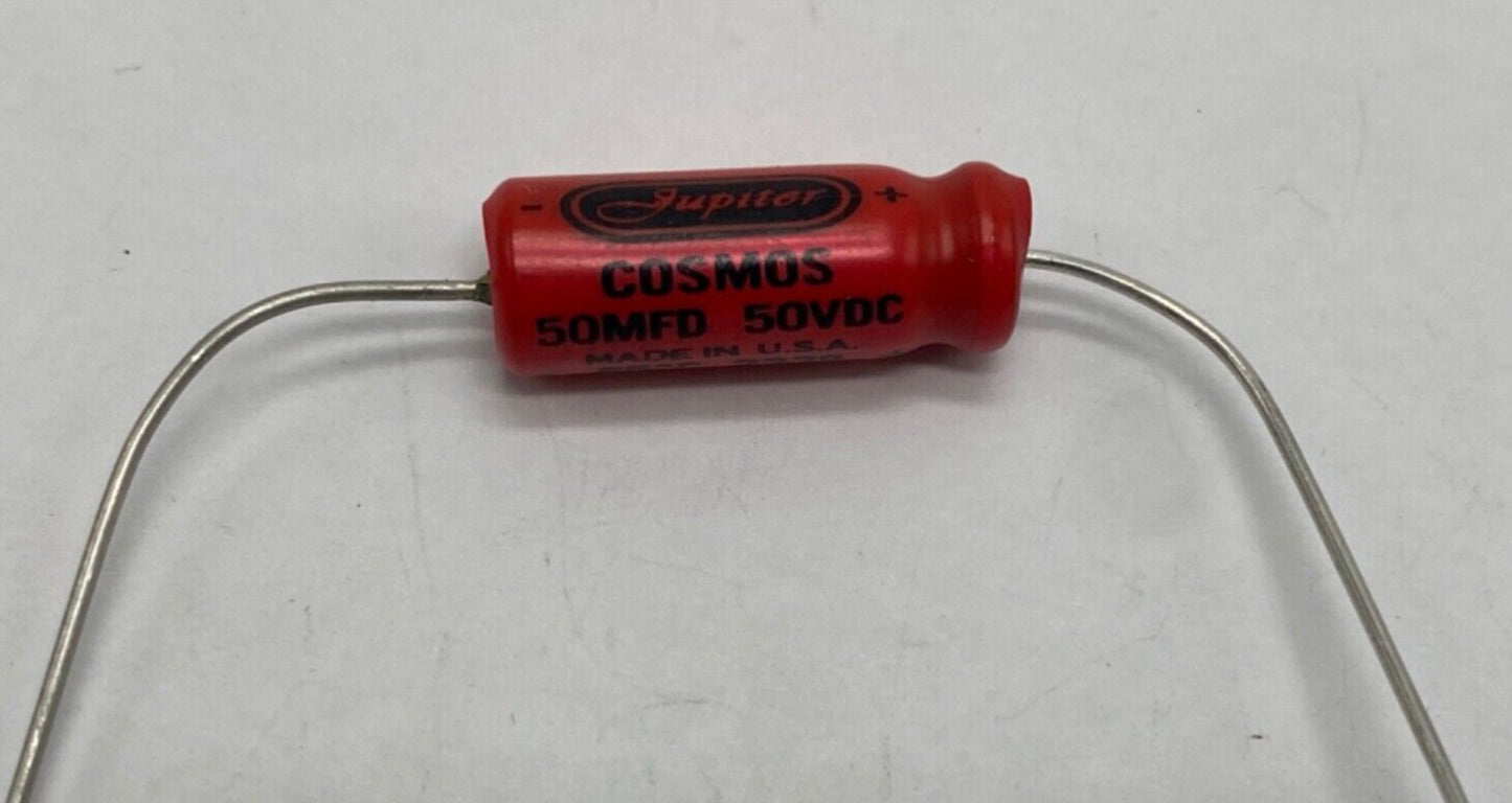 Jupiter Cosmos Wet Electrolytic capacitor CA-M-050-506 axial lead 50mfd/50VDC