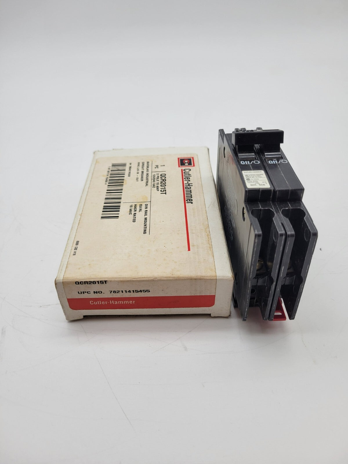 Cutler-Hammer QCR2015T Circuit Breaker 15A 2P 120/240V NOS 2 Pole 15 Amp QCR