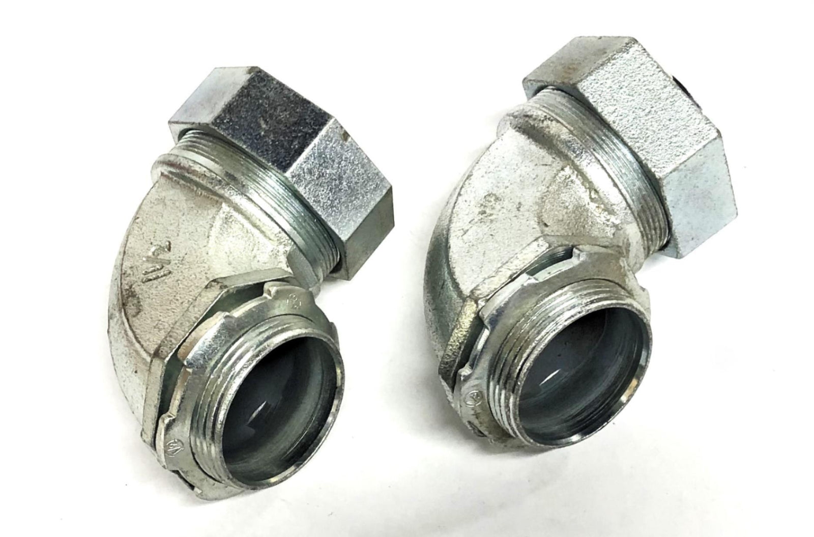 Raco 90 Degree Conduit Connector 1-1/2 Inch [Lot of 2] NOS