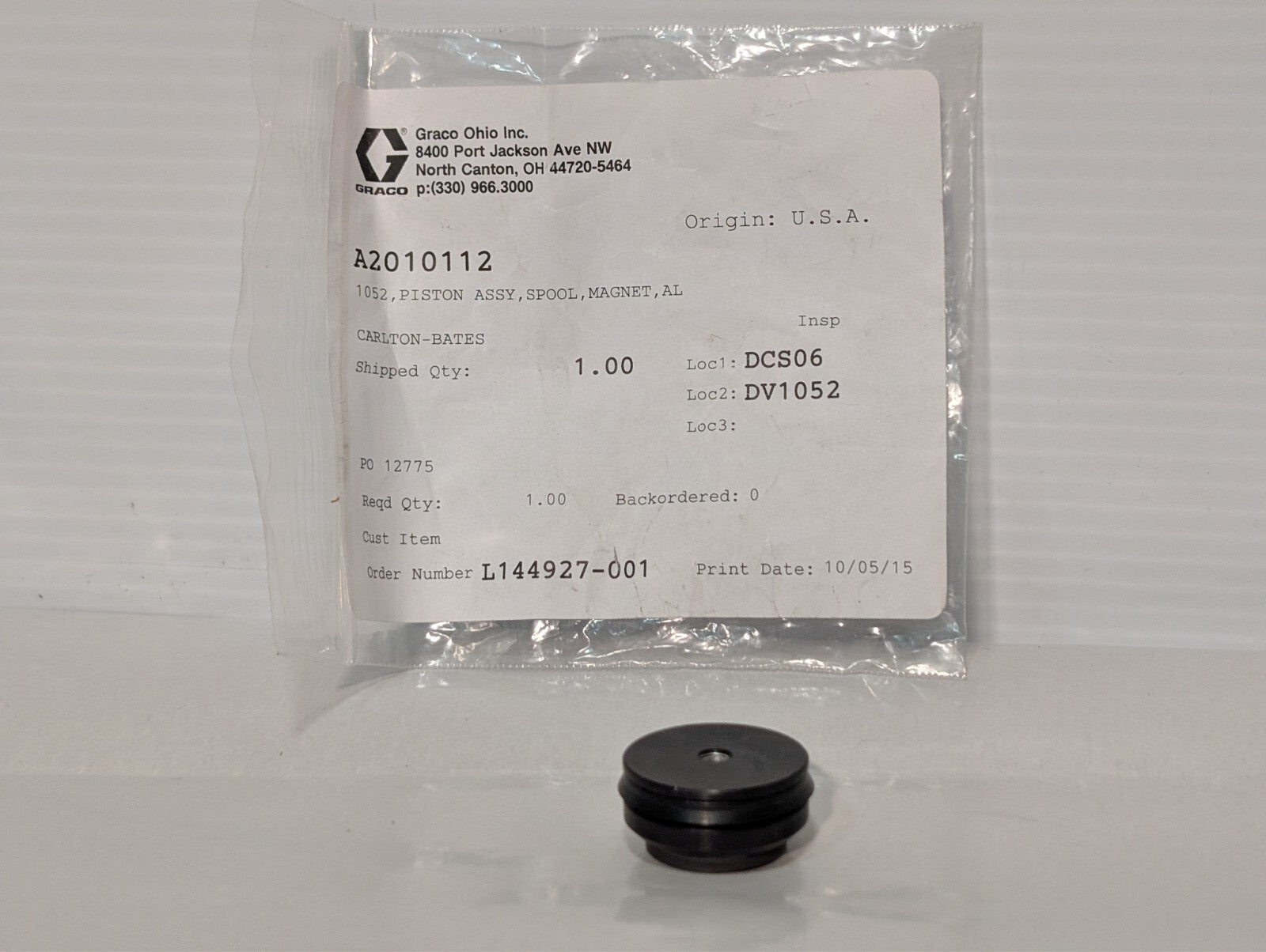 Graco A2010112 Piston Spool Magnet Assembly