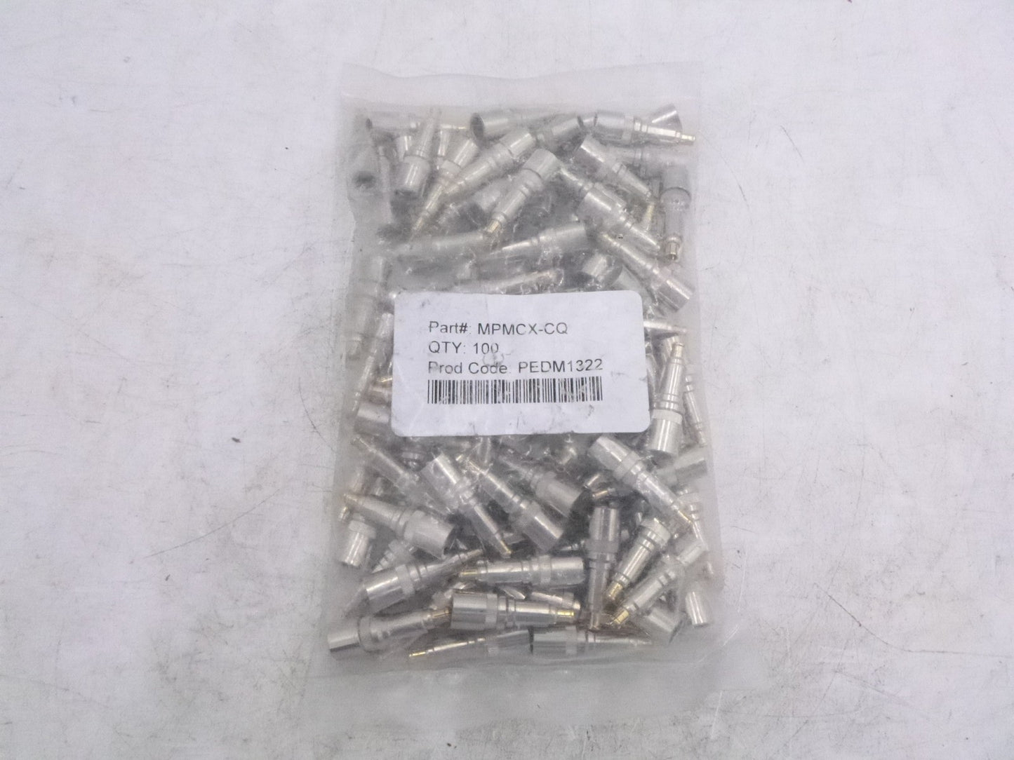 100 Pack TFC QS MCX Connector MPMCX-CQ