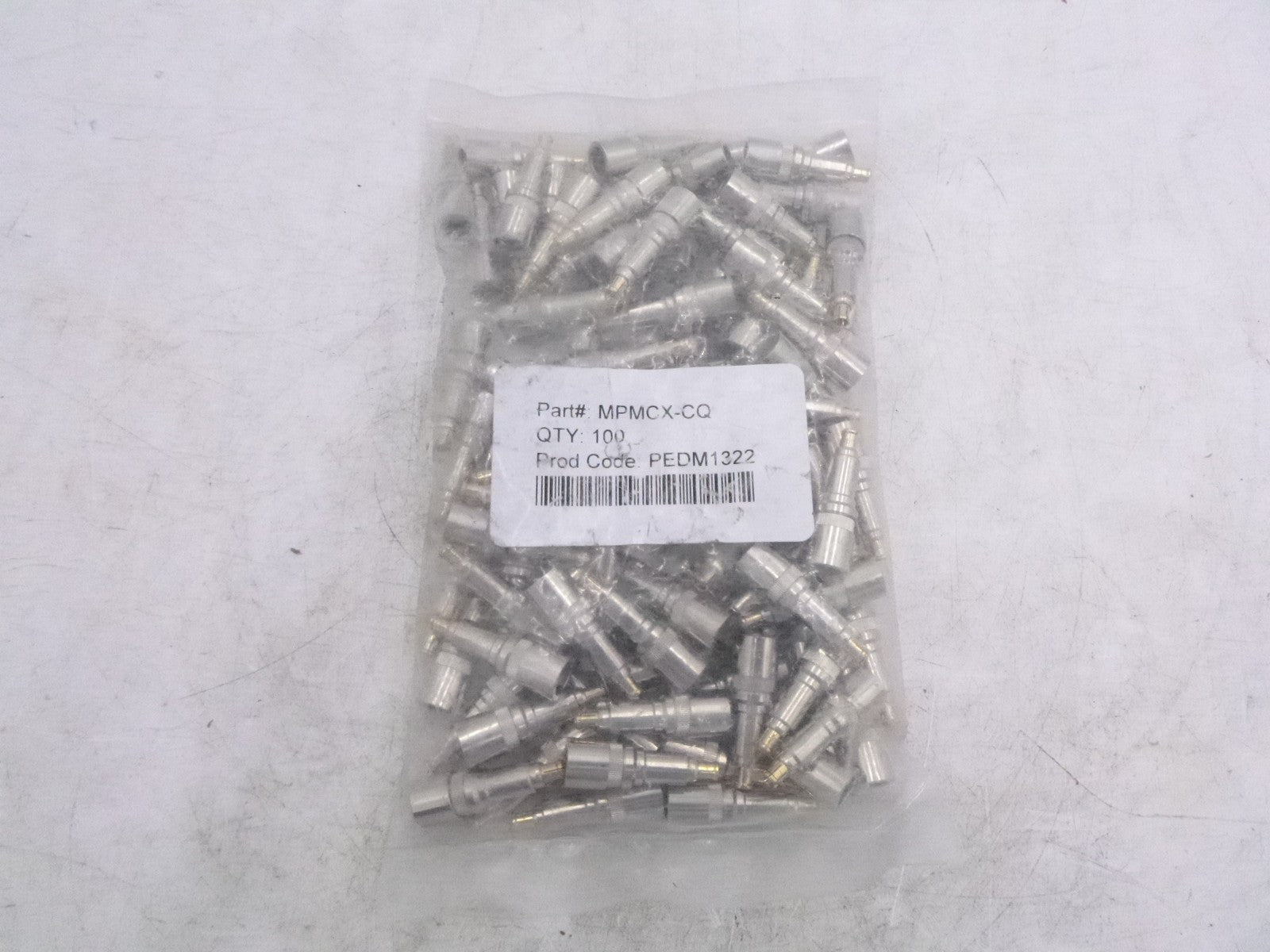100 Pack TFC QS MCX Connector MPMCX-CQ