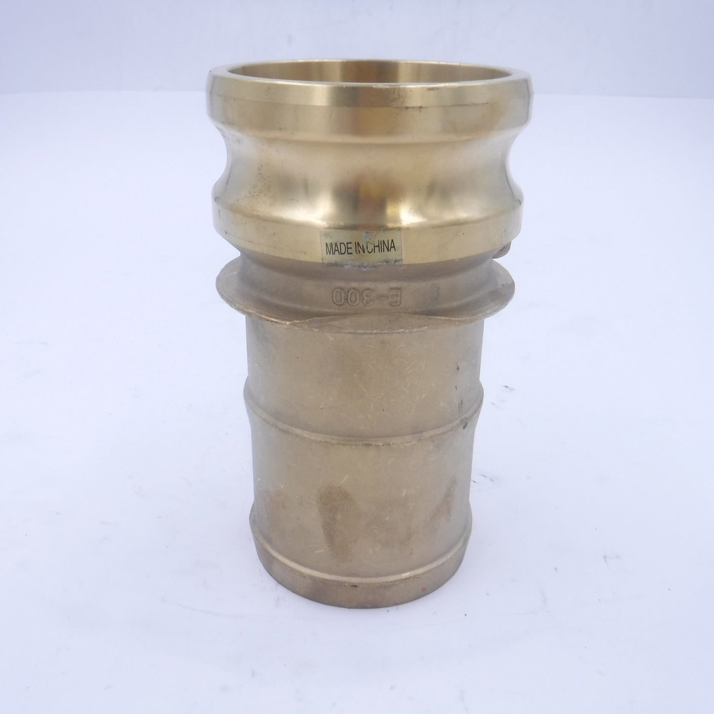 3" Type E Adapter Brass Male Camlock x Hose Shank E300