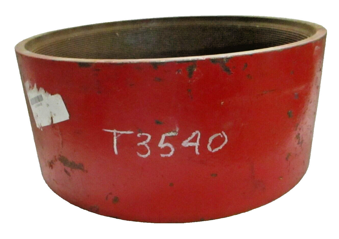 Oilfield Casing Coupling 15" O.D. x 14.125" I.D. x 6.375" Long, 8-TPI, Red N-80