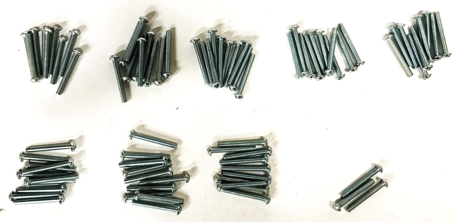 Unbranded 10-32 x 1-1/2 inch Slotted Round Head Screws [Lot of 80] NOS