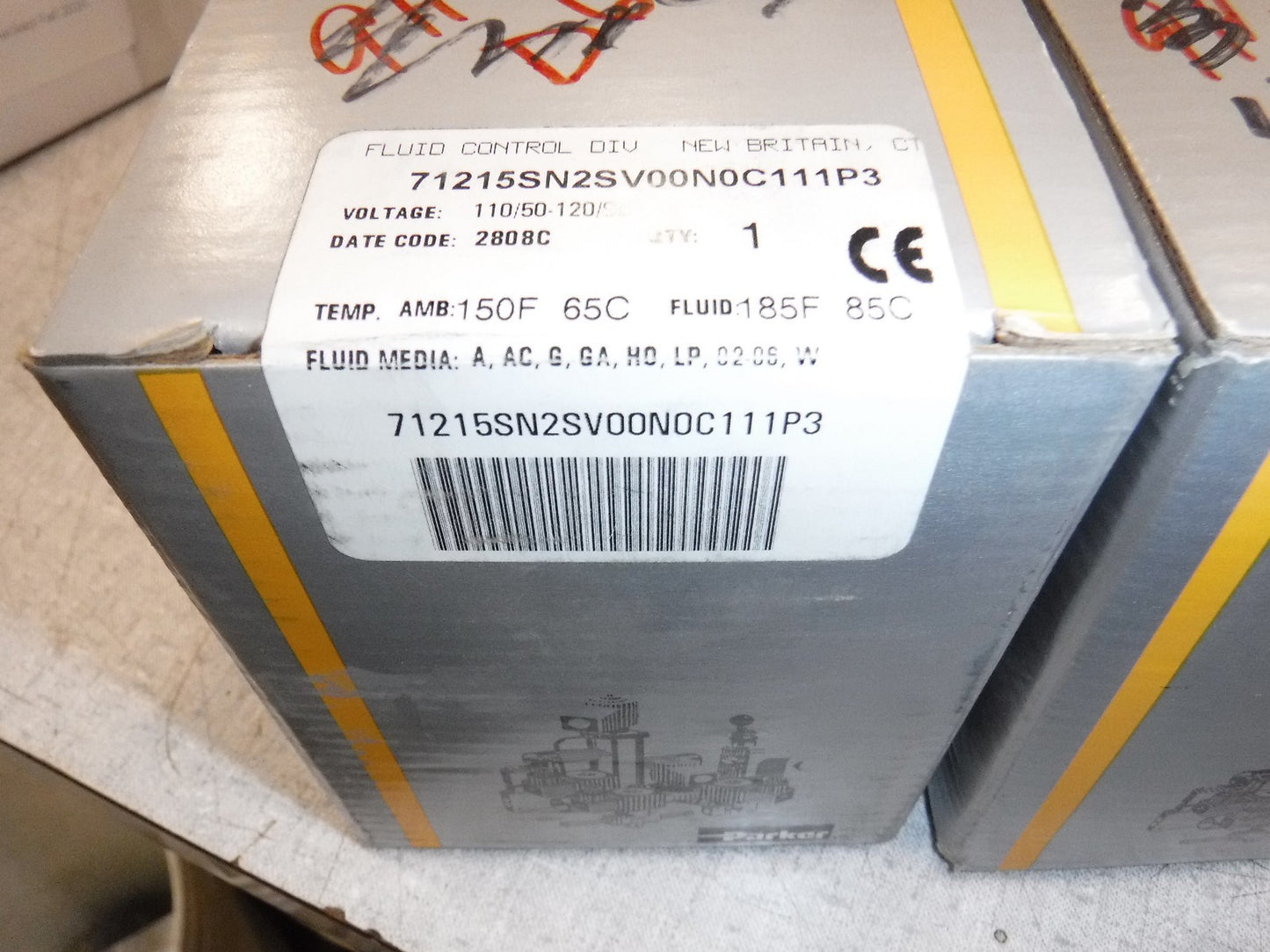 Parker 71215SN2SV00N0C111P3 Valve 110/120 VAC 80 PSI 10W NEW SEALED FACTORY BOX