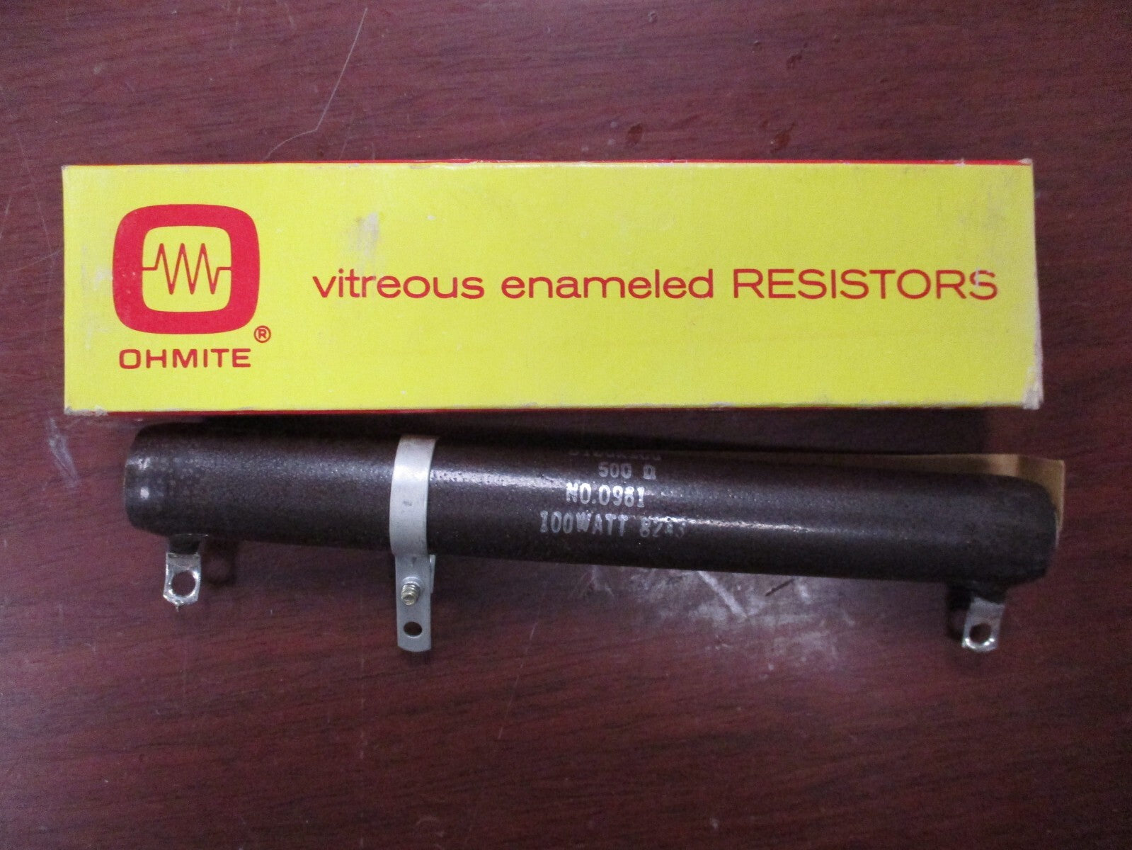 Ohmite D100K500, 0961 100W 8243 Resistor 