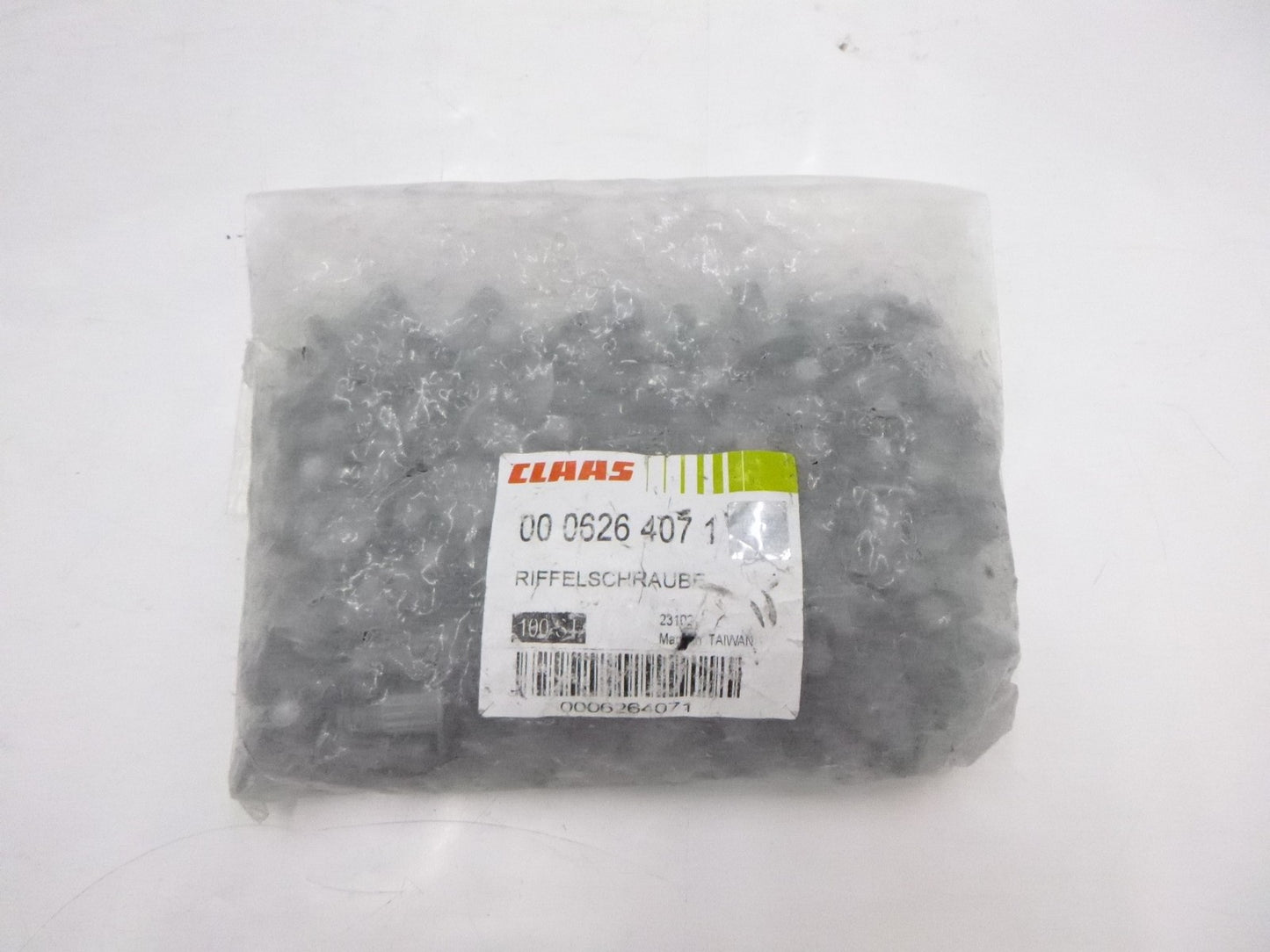 100 Pack Claas Splined Cup Head Bolts & Nuts 0006264071 M6 x 16mm