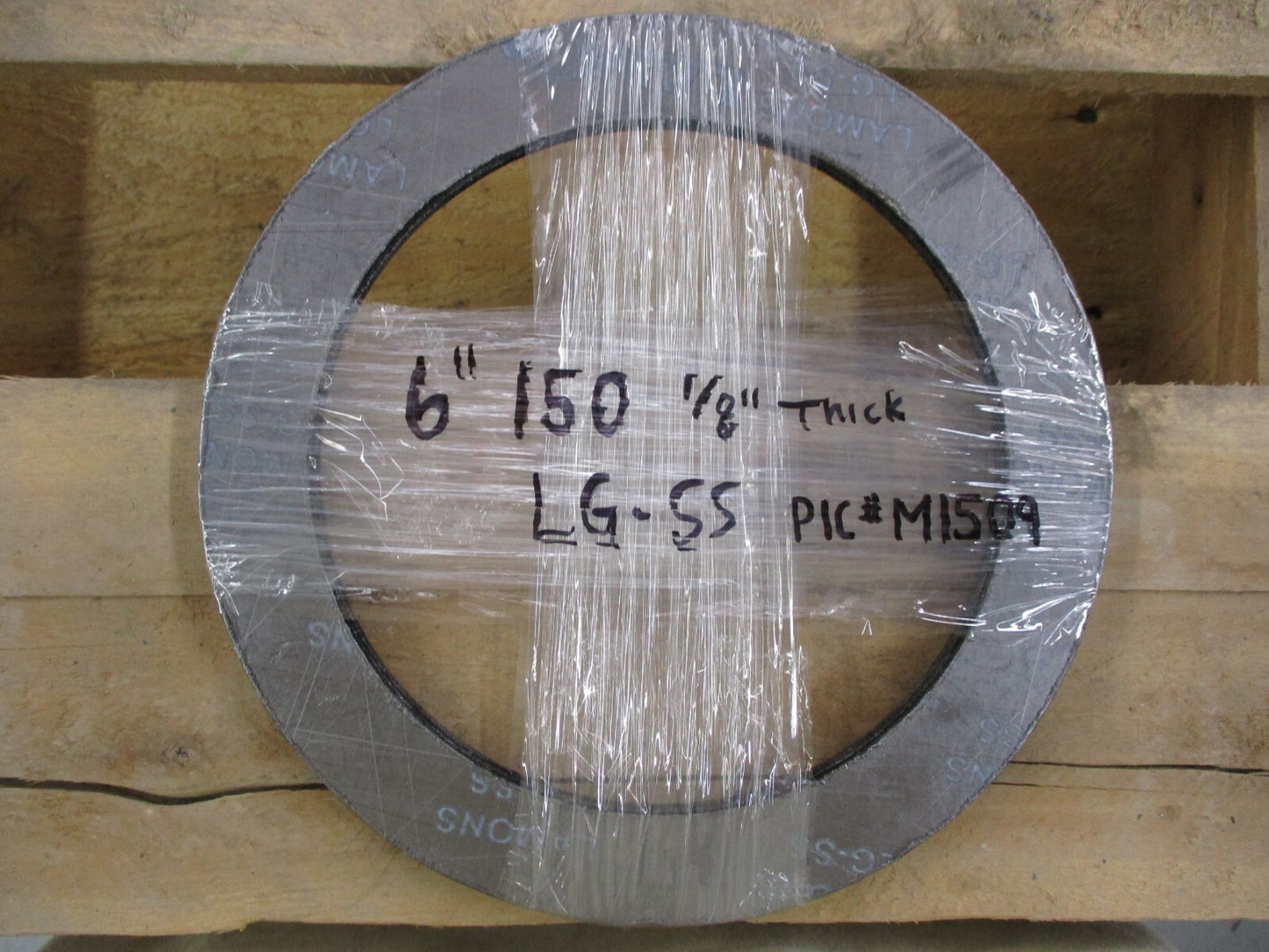 (3) LAMONS LG-SS 6" Class 150 Flexible Graphite Ring Gasket 1/8" Thick